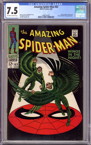 The Amazing Spider-Man Vol 1 63 CGC 7.5 (VF-) (1968) 