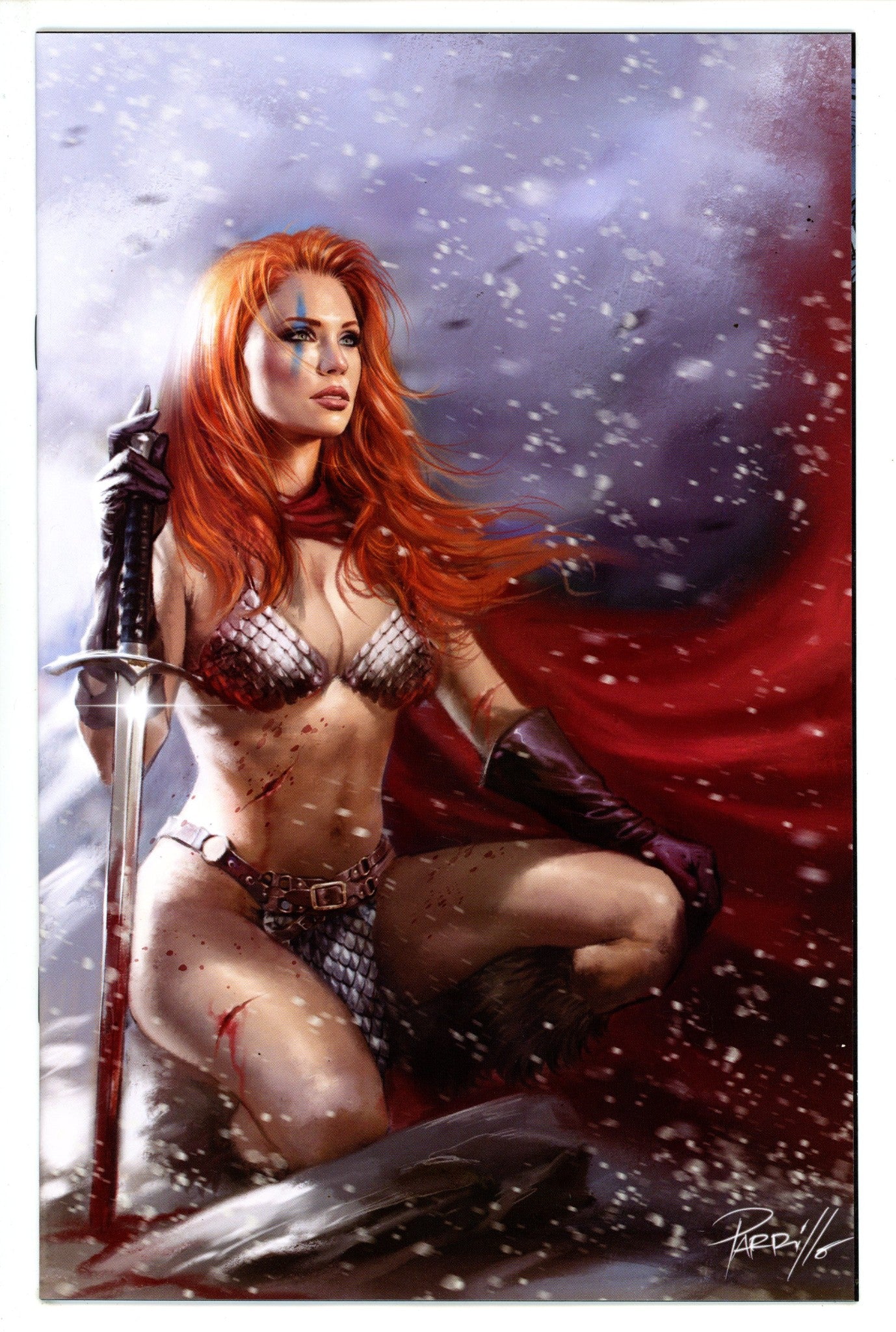 Red Sonja Vol 7 5 NM- (9.2) Limited (2023) Parillo Virgin Variant 