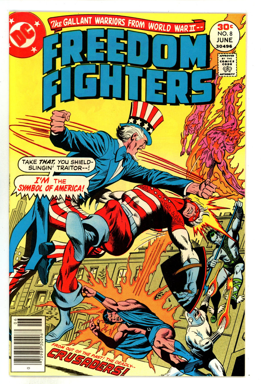 Freedom Fighters Vol 1 8 NM- (9.2) (1977) 