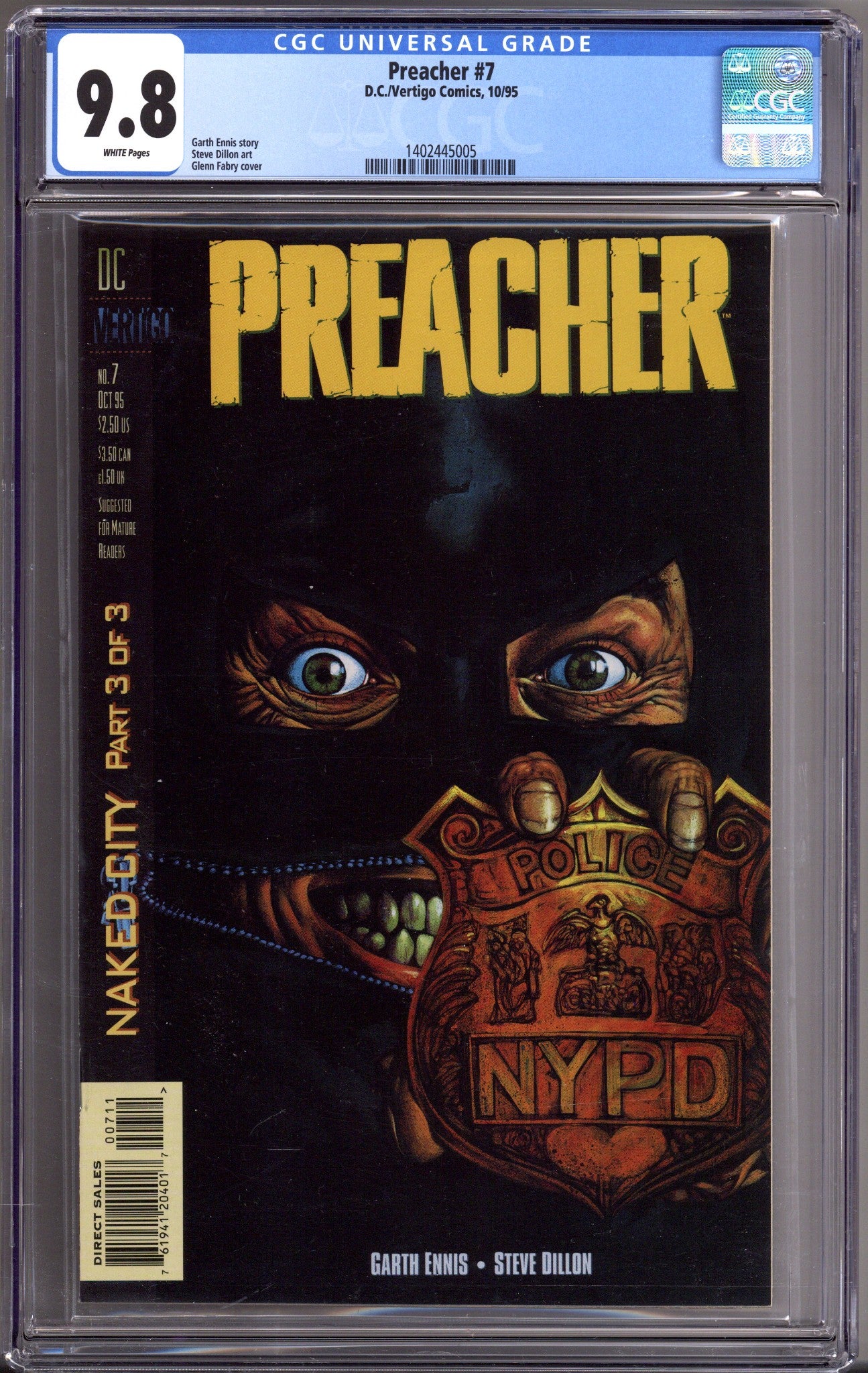 Preacher   7 CGC 9.8 (NM/M)   (1995)        