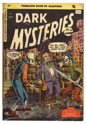 Dark Mysteries 20 VG+ (4.5) Cover Detached (1954)