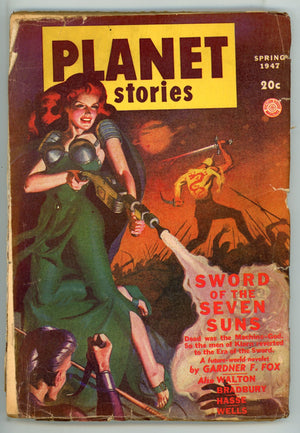 Planet Stories: Sword of the Seven Suns Vol 3 6 PR (0.5) Front & Back Covers Detached (1947) 