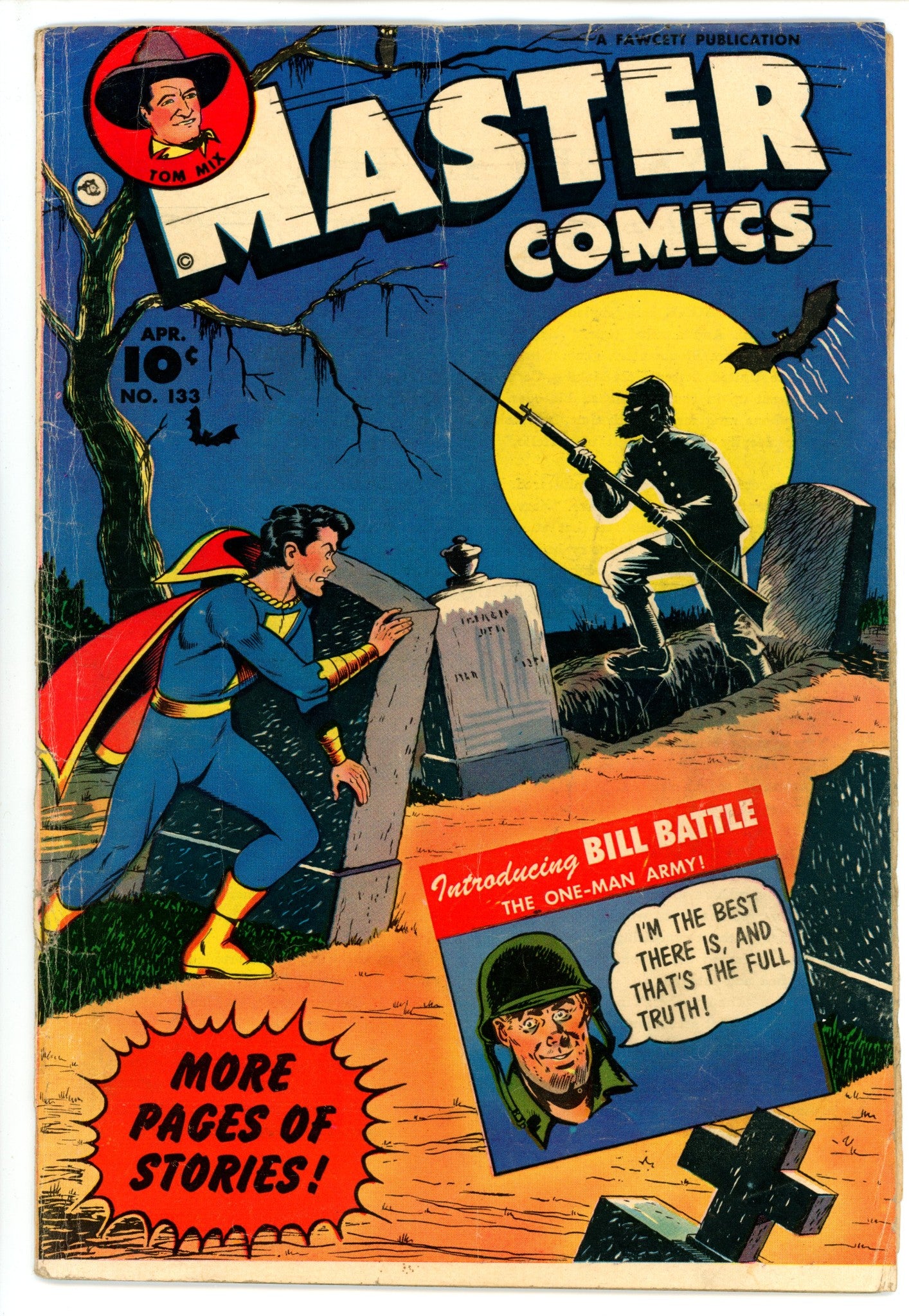 Master Comics 133 Manufactured W/O Top Staple GD/VG (1953)