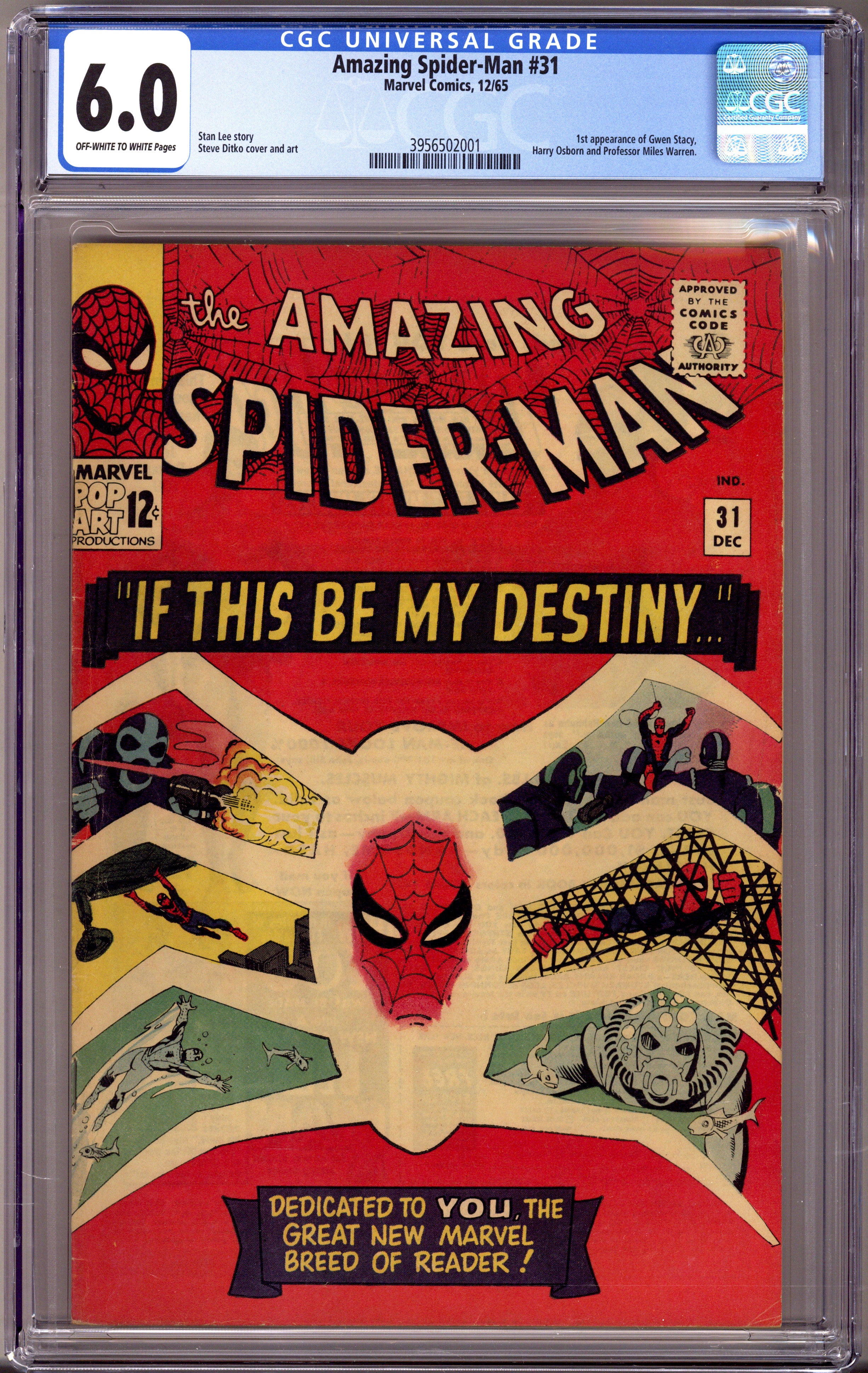 The Amazing Spider-Man Vol 1 31 CGC 6.0 (FN) (1965) 