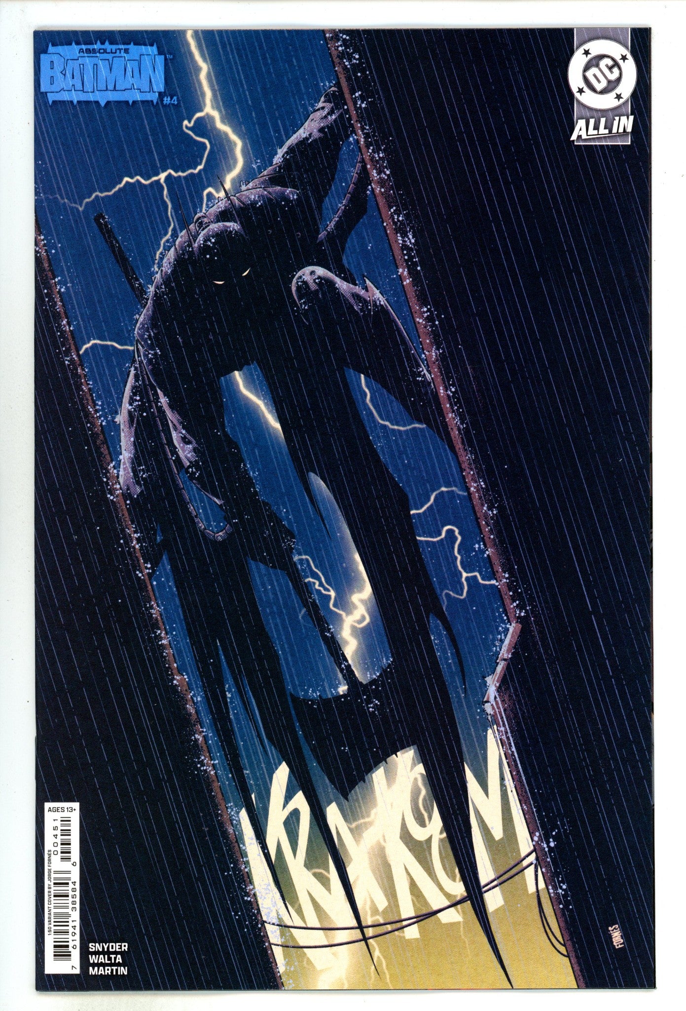 Absolute Batman 4 Forn√©s Incentive Variant NM+ (2025)