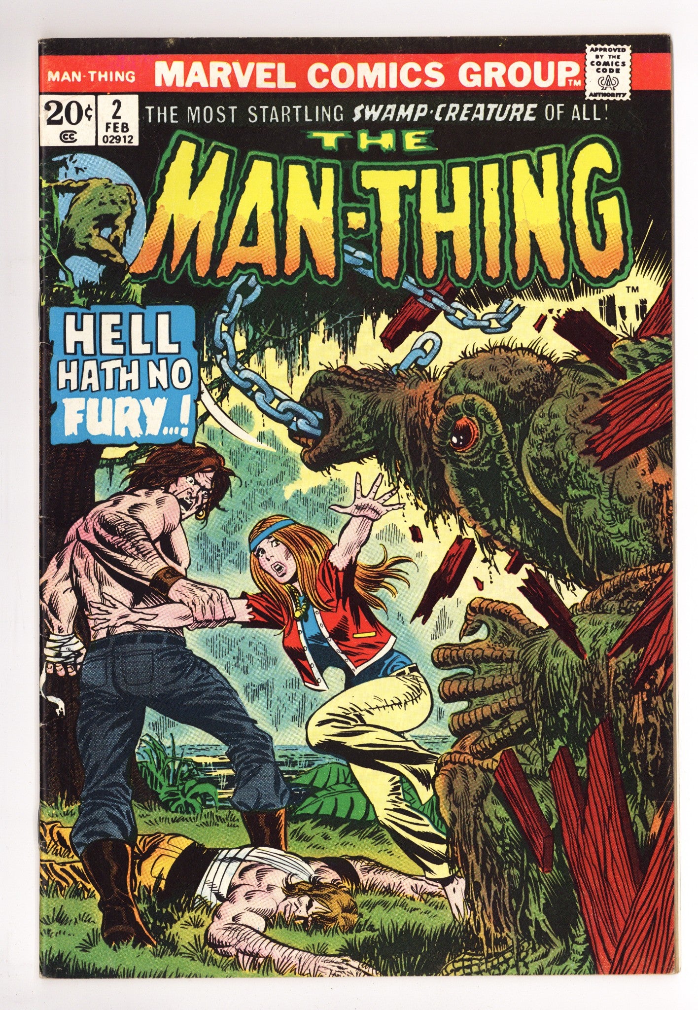 Man-Thing Vol 1 2 FN (6.0) (1974) 