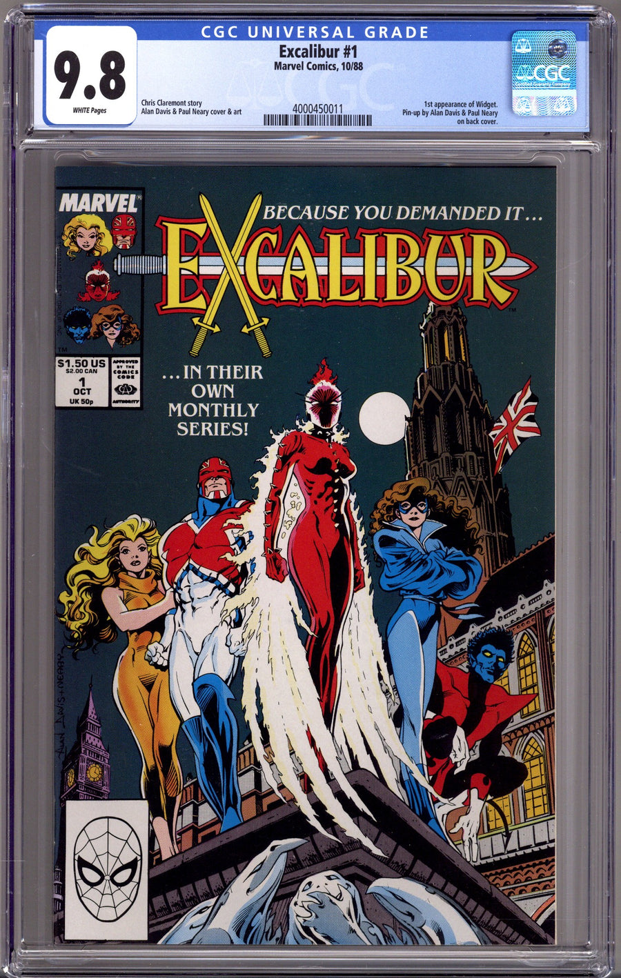 Excalibur Vol 1 1 CGC 9.8 (NM/M) (1988) 