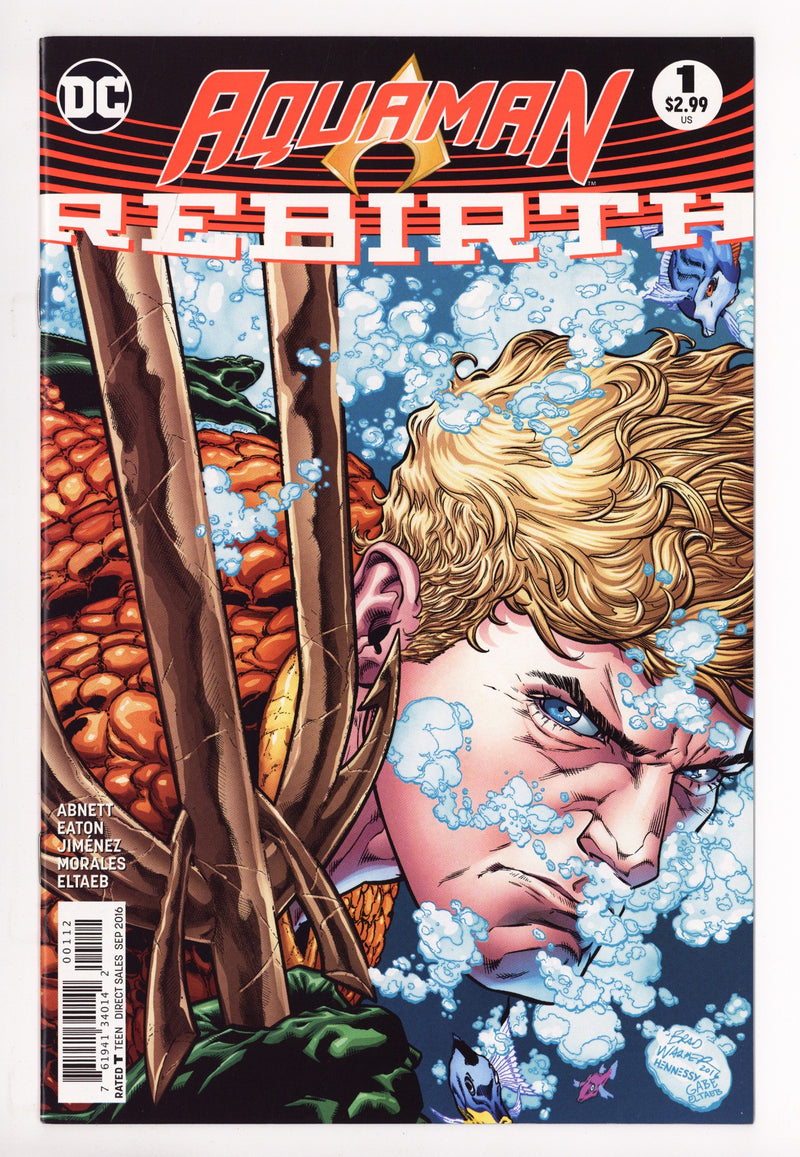Aquaman: Rebirth 1 High Grade (2016) 3rd Print 