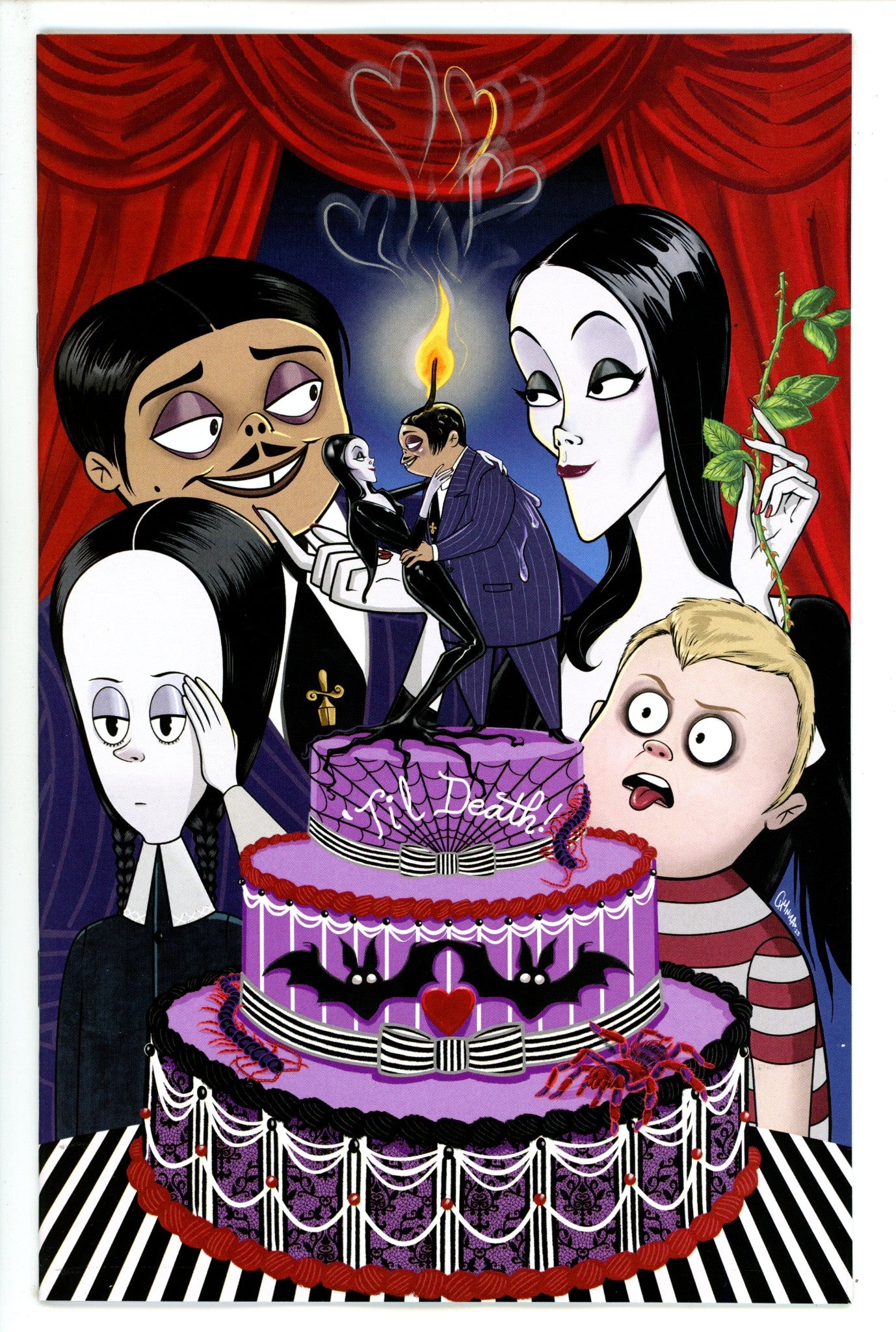 Addams Family Charlatans Web 1 Clugston Virgin Incentive Variant NM- (2023)