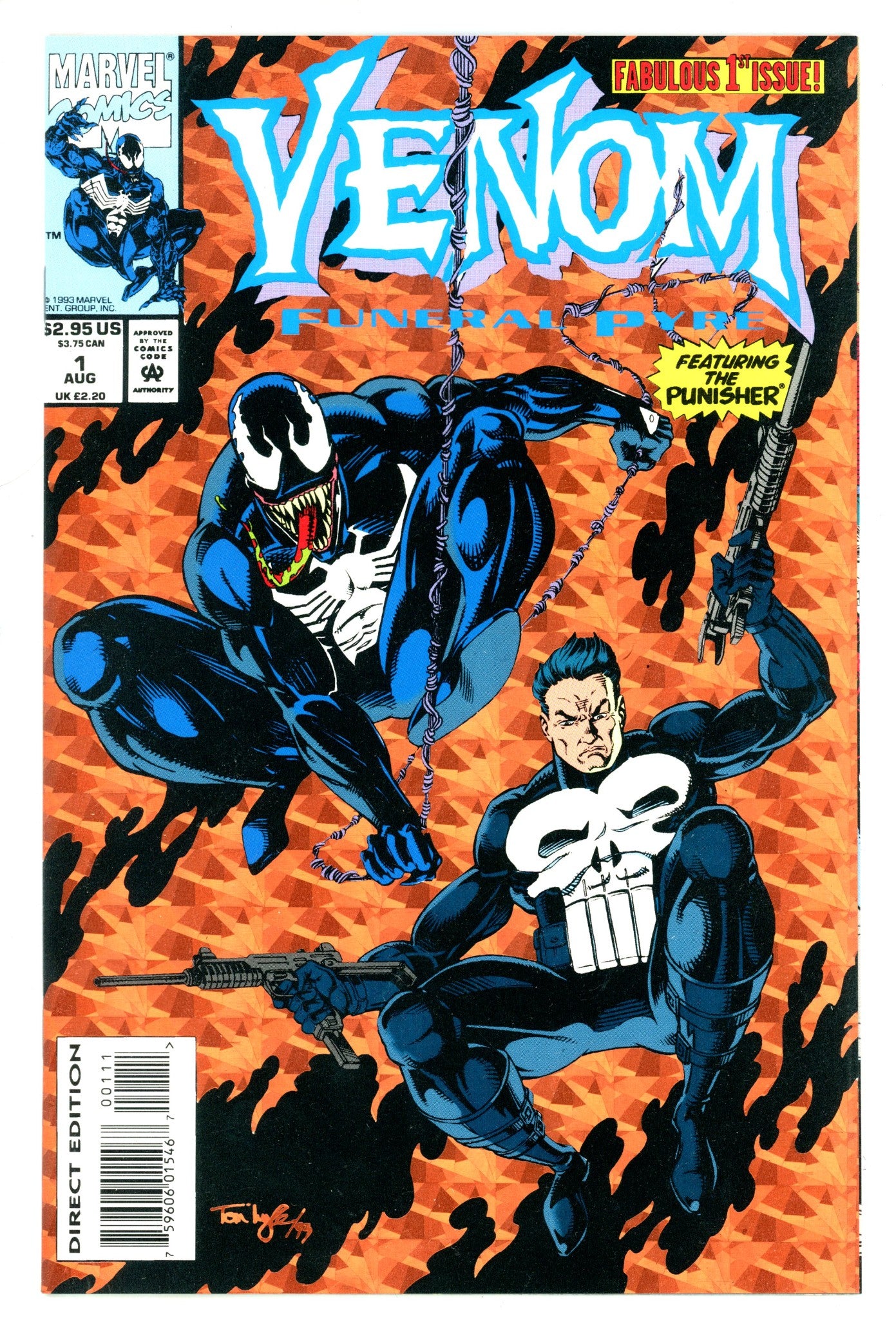 Venom: Funeral Pyre 1 NM- (9.2) (1993) 