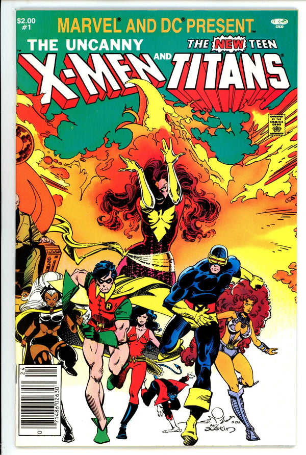 Marvel and DC Present Featuring The Uncanny X-Men and The New Teen Titans 1 VF/NM (9.0) (1982) Newsstand
