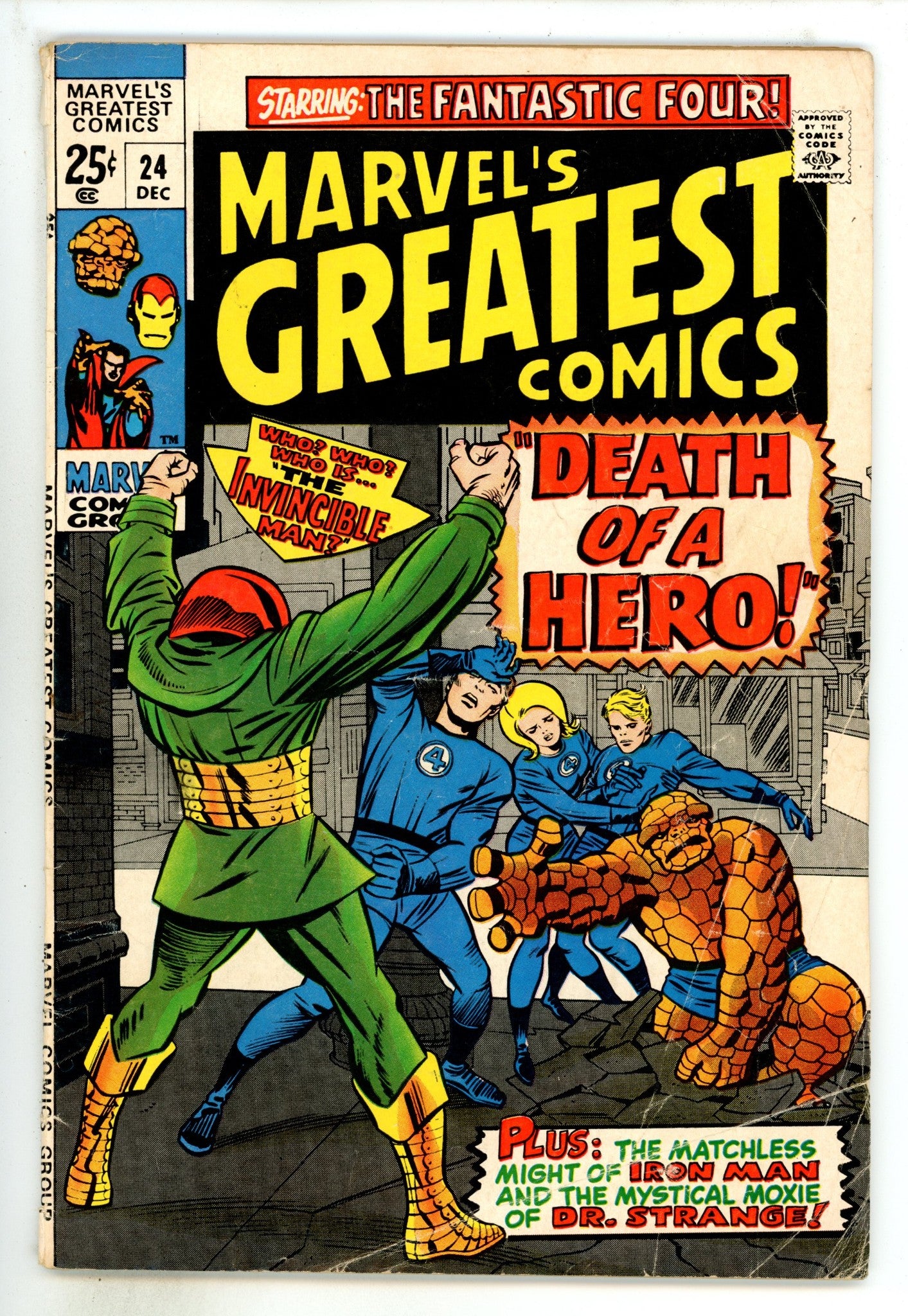 Marvel's Greatest Comics 24 GD/VG (3.0) (1969) 