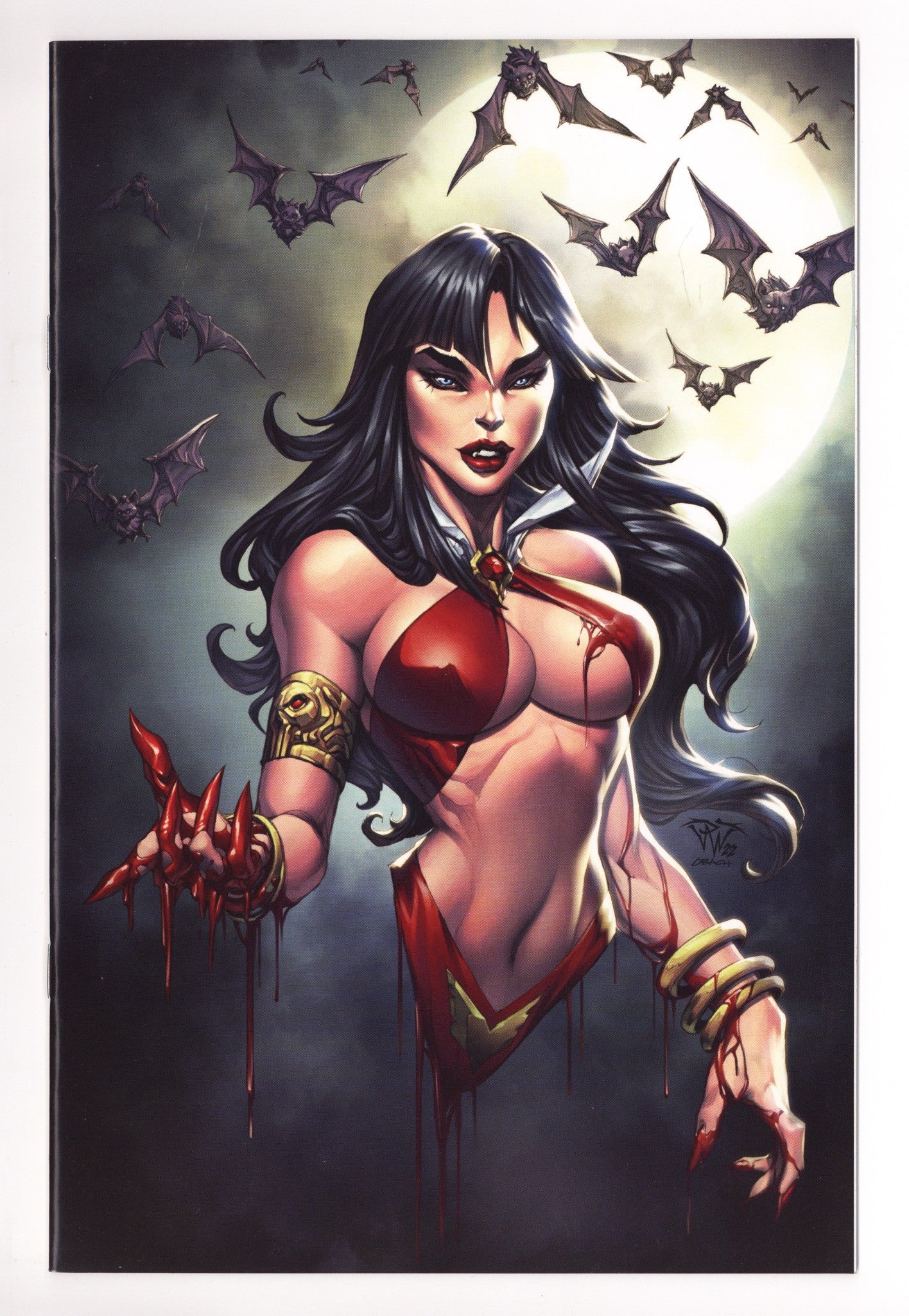 Vampirella Strikes Vol 3 1 High Grade (2022) Pantalena Blue Virgin Exclusive Variant 