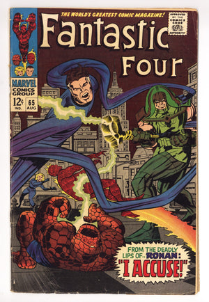 Fantastic Four Vol 1 65 GD/VG (3.0) Extra Staples (1967)