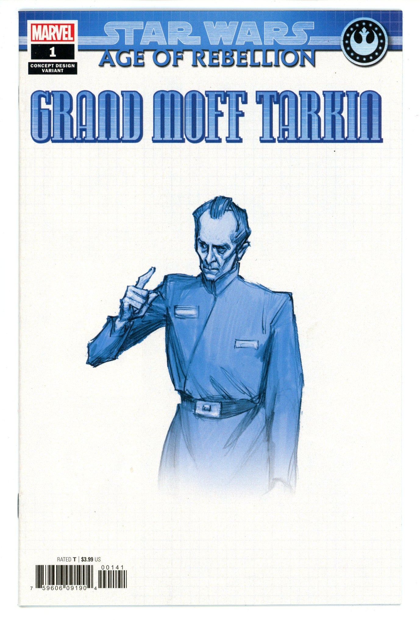 Star Wars: Age of Rebellion - Grand Moff Tarkin 1 High Grade (2019) McCaig Variant 