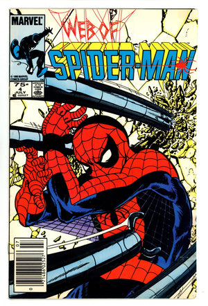 Web of Spider-Man Vol 1 4  Low Grade   (1985)   Canadian Price Variant