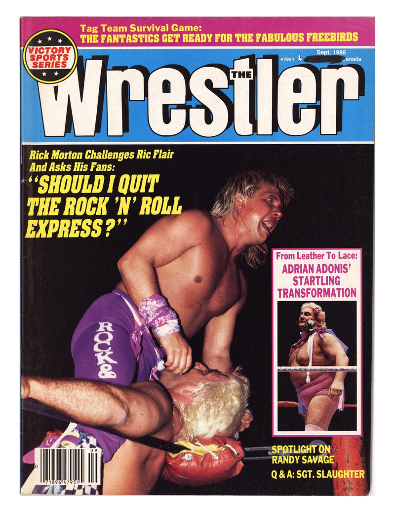 The Wrestler Magazine September Low Grade (1986) 