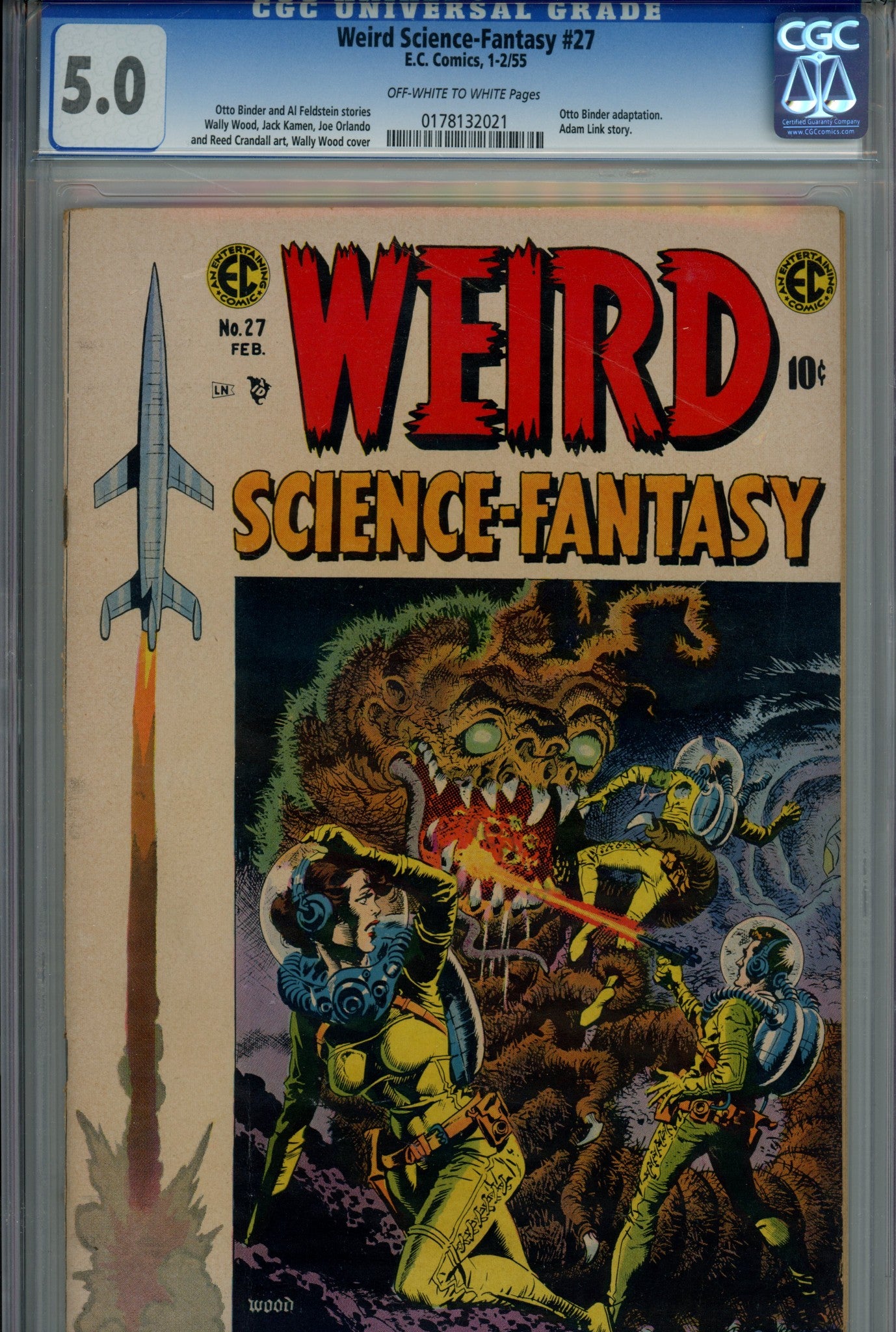 Weird Science-Fantasy 27 CGC 5.0 (VG/FN) (1955) 