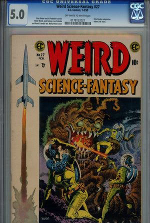 Weird Science-Fantasy 27 CGC 5.0 (VG/FN) (1955) 