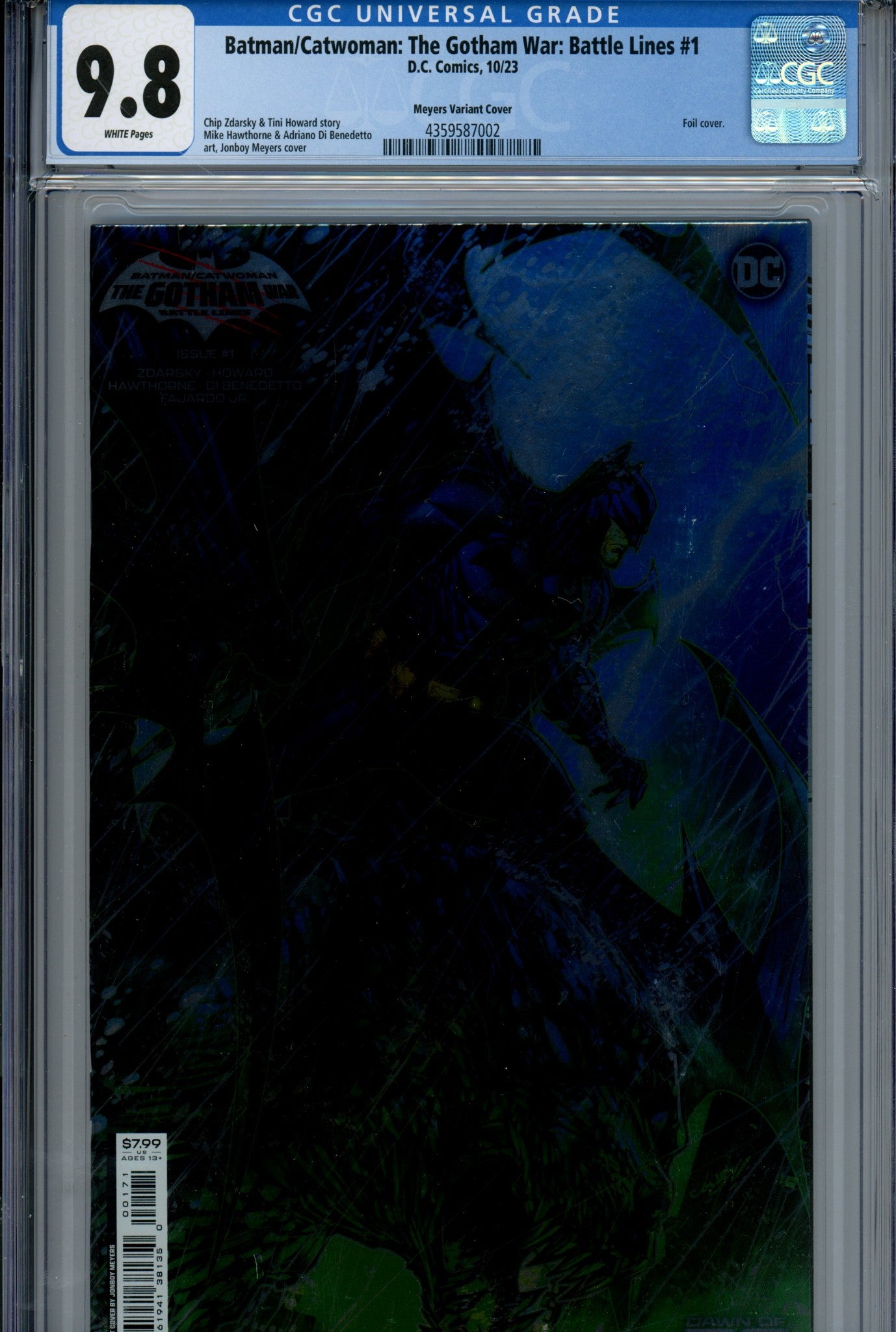 Batman / Catwoman: The Gotham War: Battle Lines 1 CGC 9.8 (NM/M) (2023) Meyers Foil Variant 