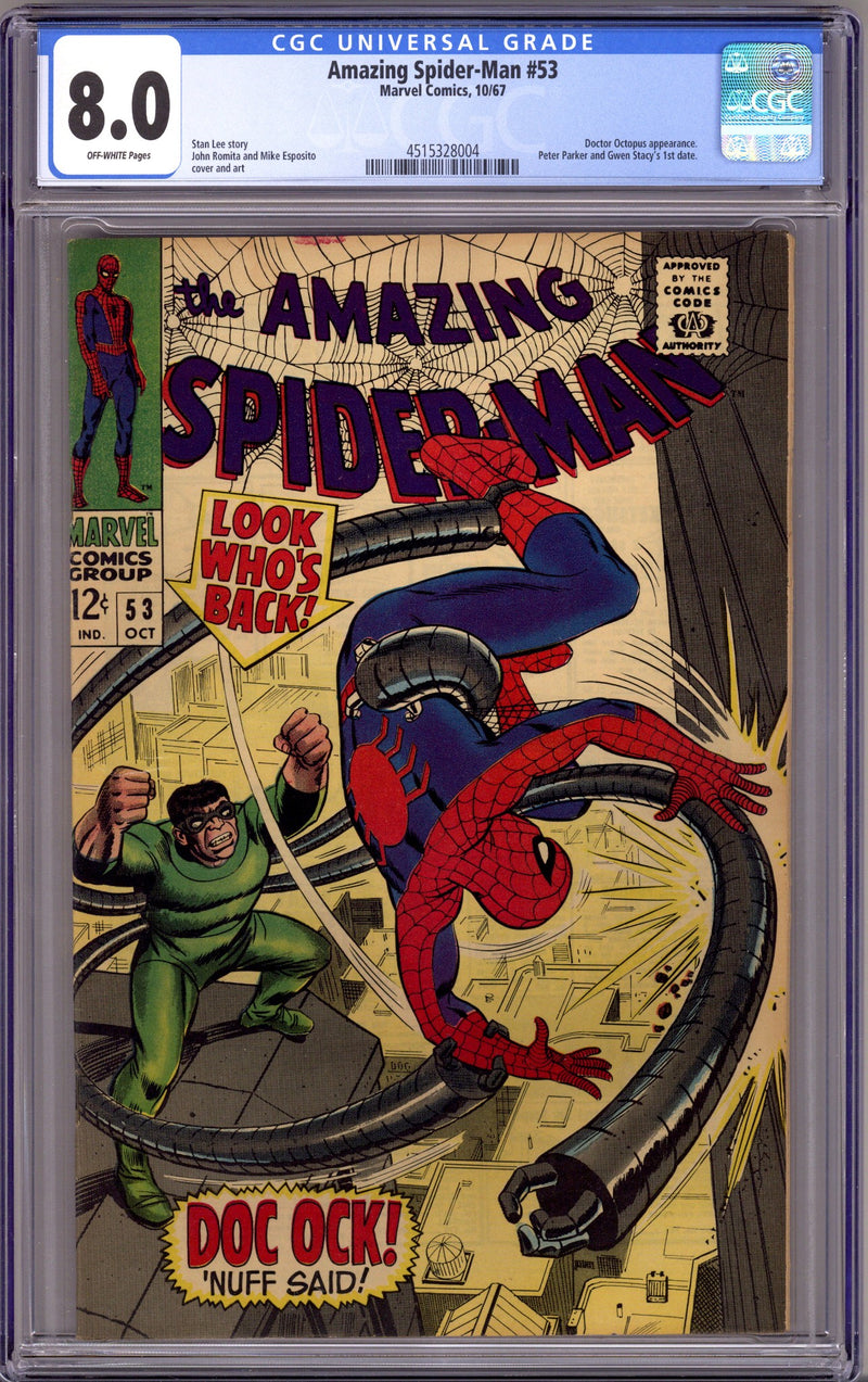 The Amazing Spider-Man Vol 1 53 CGC 8.0 (VF) (1967) 