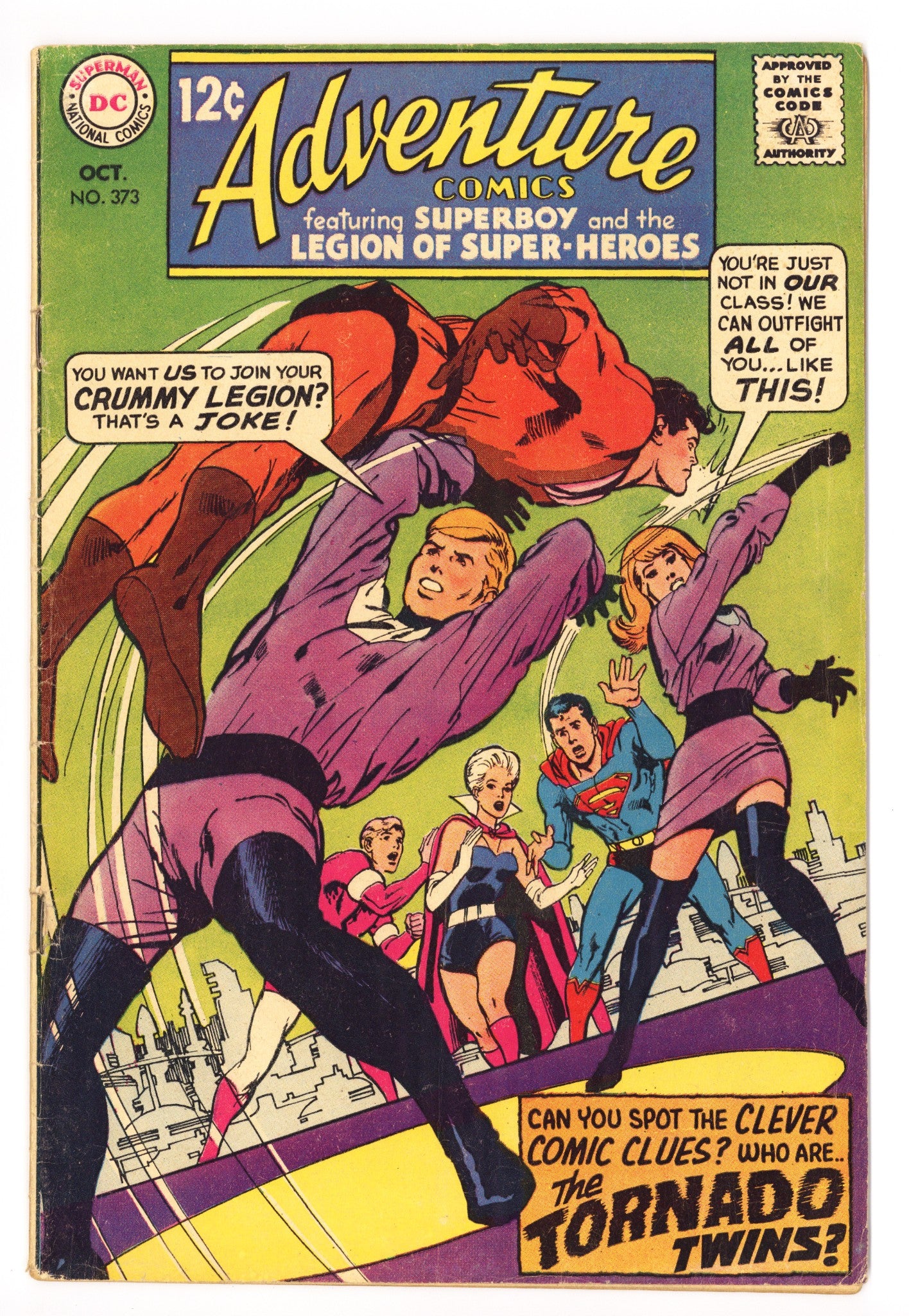 Adventure Comics Vol 1 373 VG- (3.5) (1968) 
