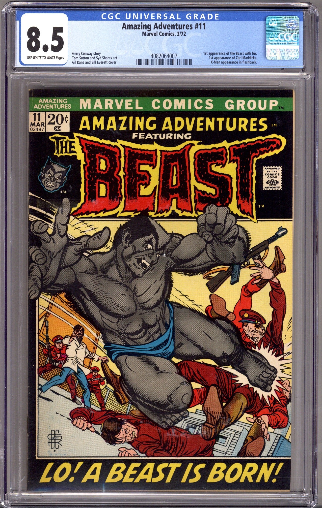 Amazing Adventures Vol 2 11 CGC 8.5 (VF+) (1972) 