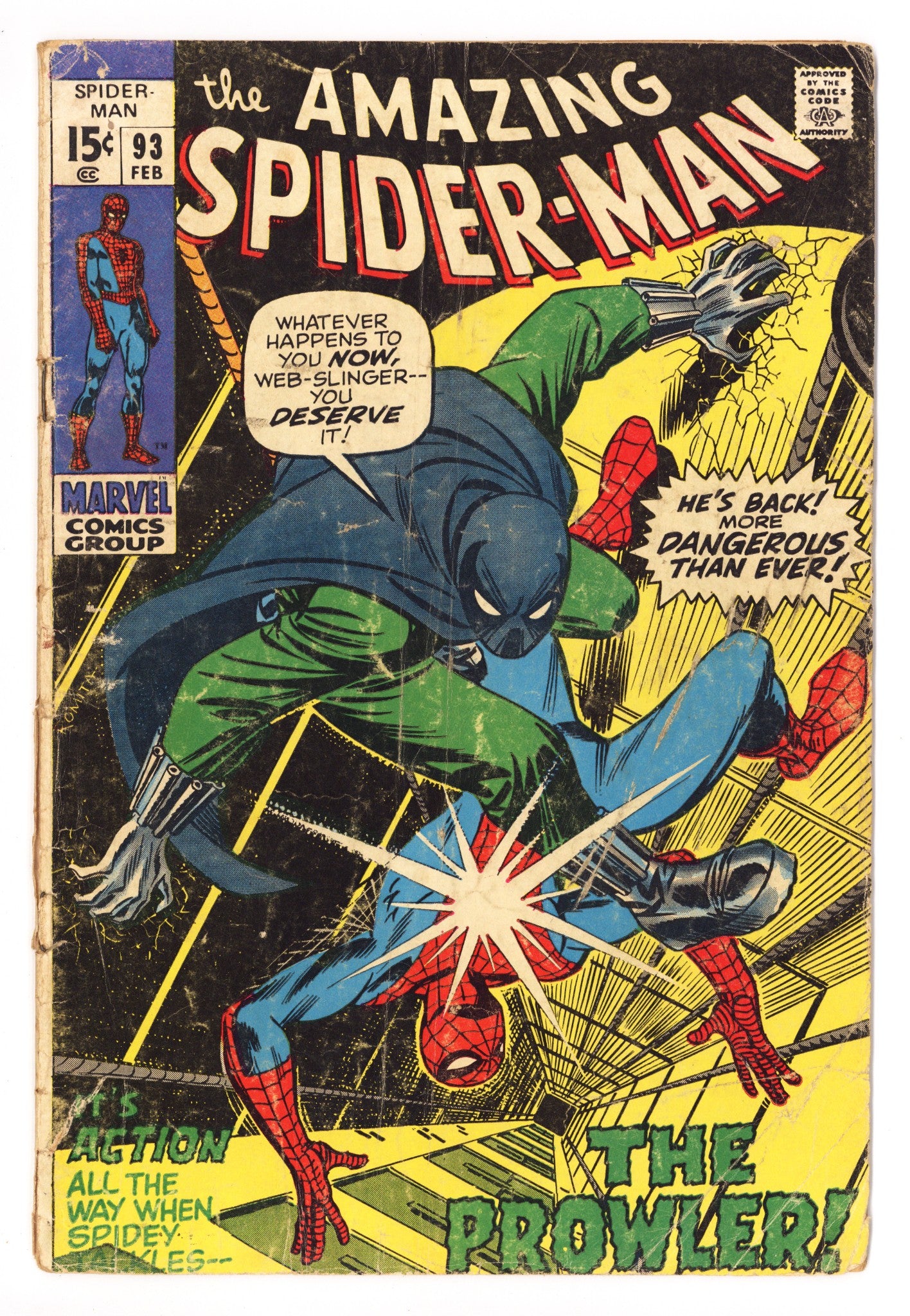 The Amazing Spider-Man Vol 1 93 GD (2.0) (1971) 