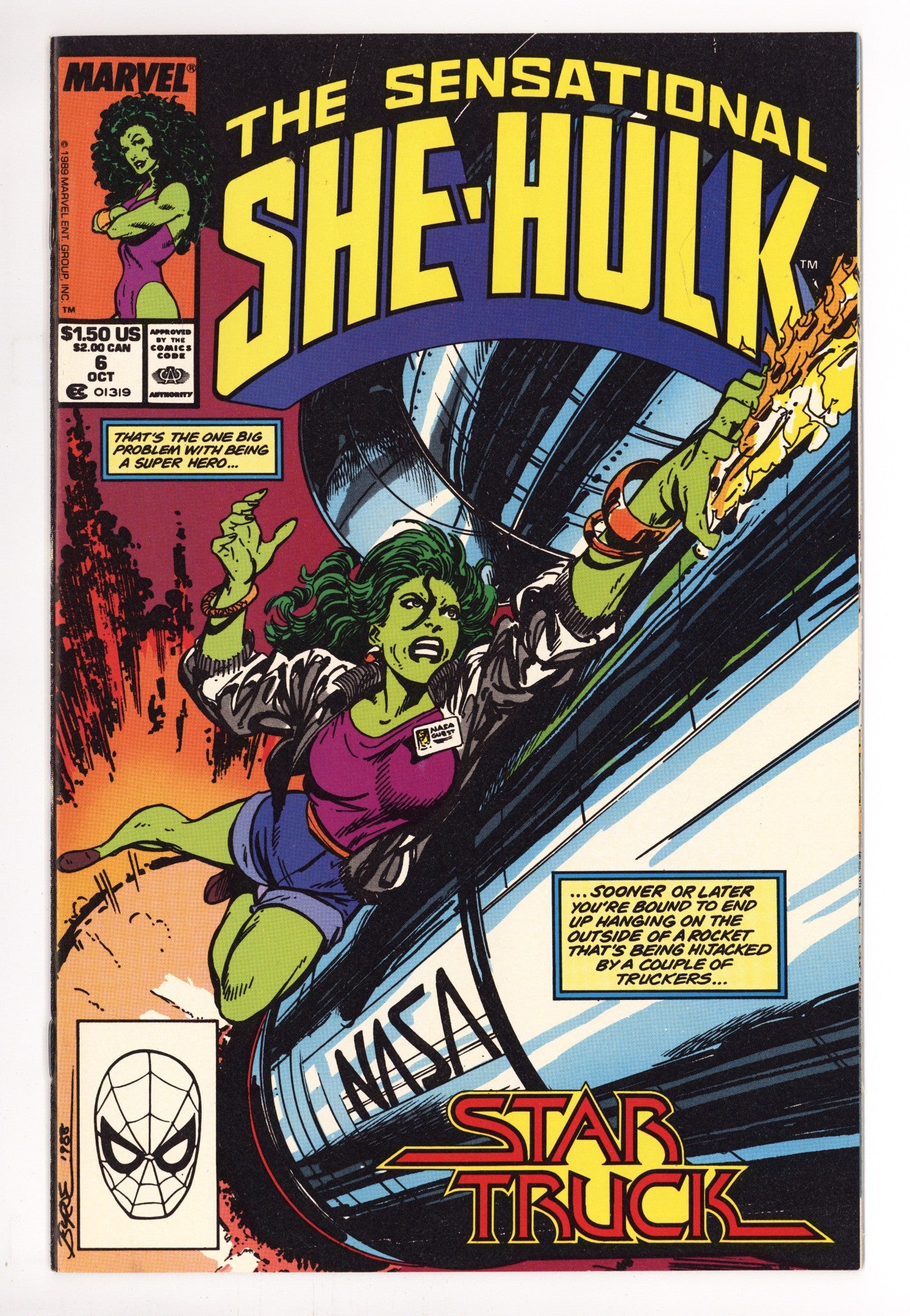 The Sensational She-Hulk 6 Mid Grade (1989) 