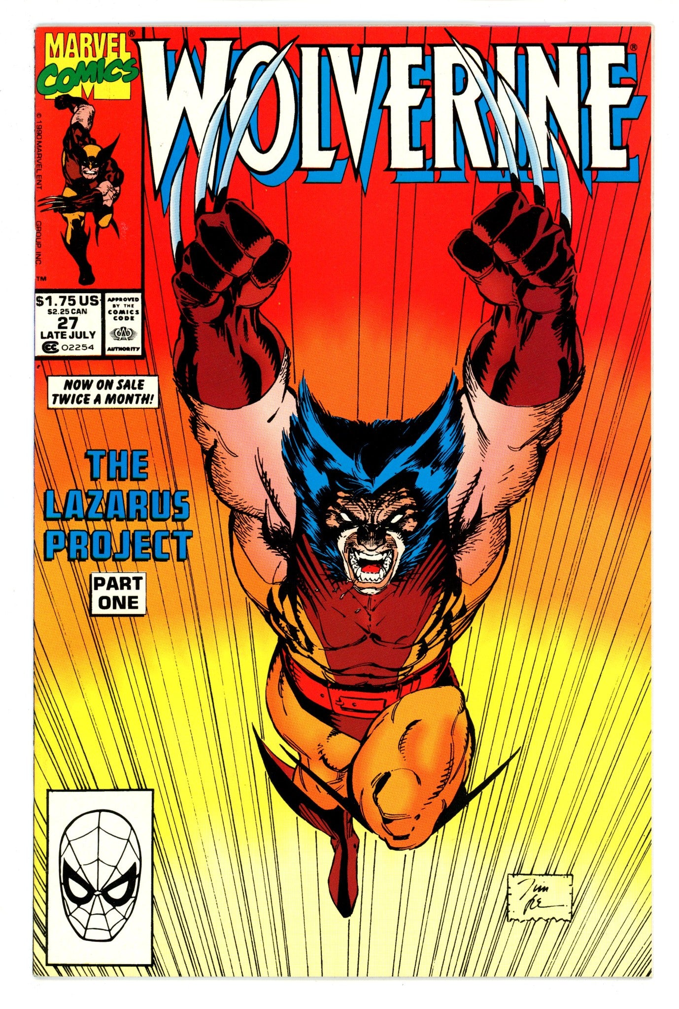 Wolverine Vol 2 27 VF- (7.5) (1990) 