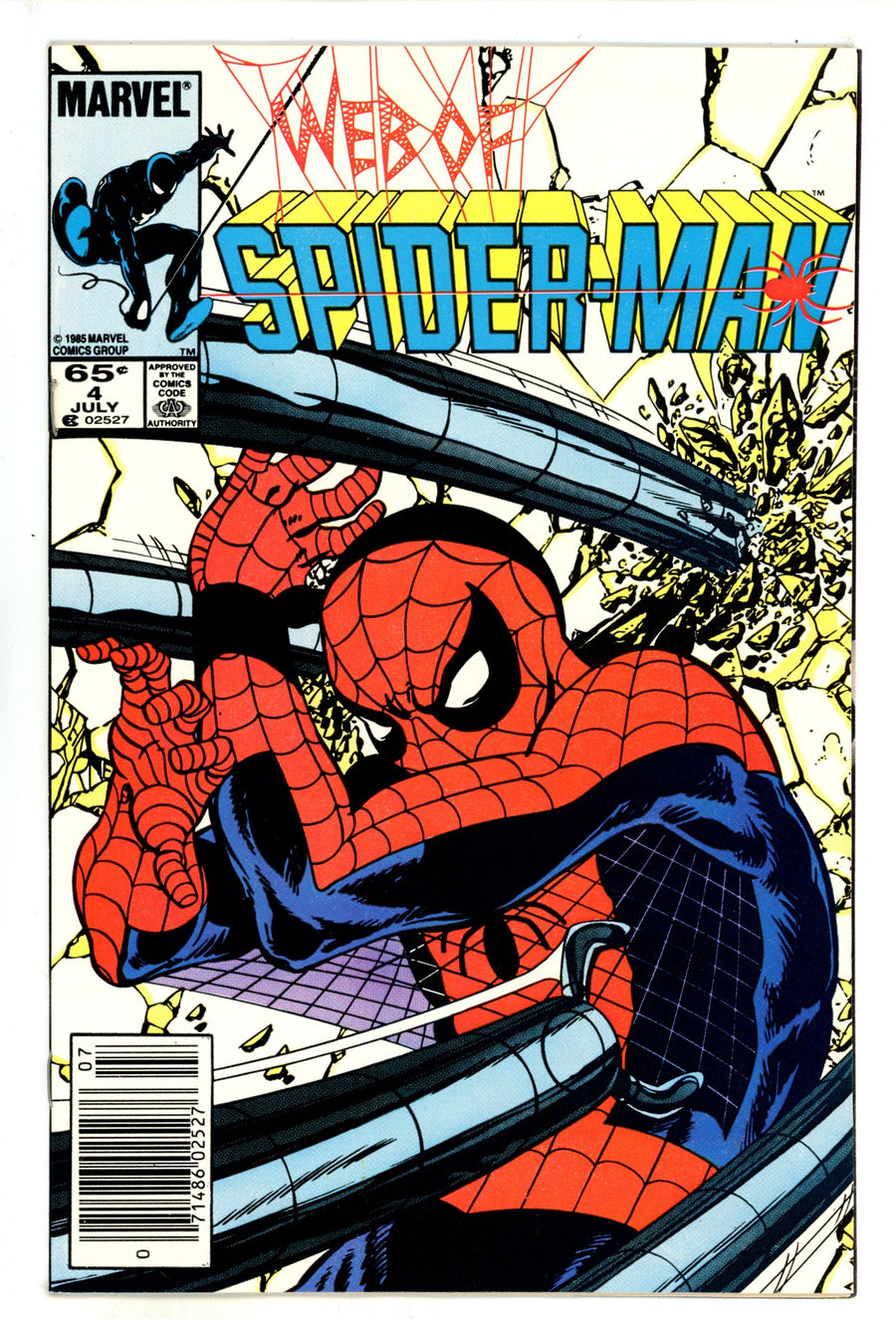 Web of Spider-Man Vol 1 4 Mid Grade (1985) Newsstand 