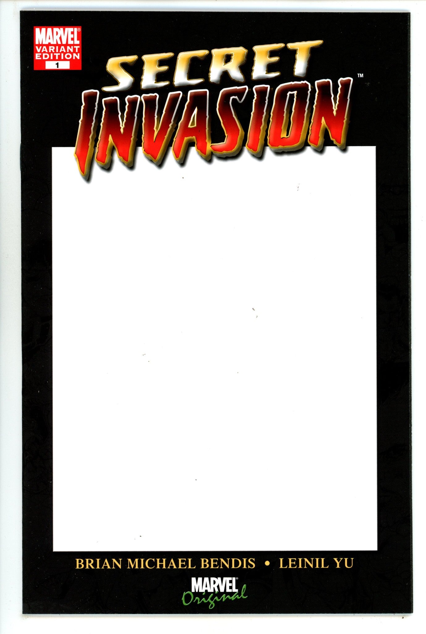 Secret Invasion Vol 1 1 High Grade (2008) Blank Variant 