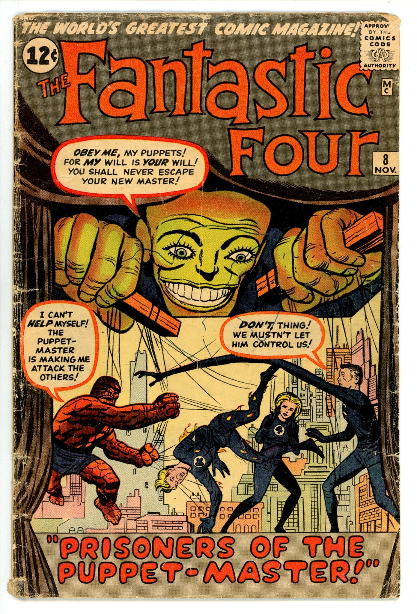 Fantastic Four Vol 1 8  GD/VG (3.0)   (1962)        