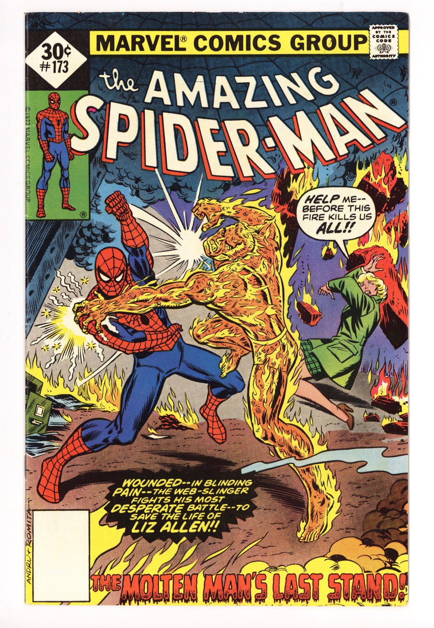 The Amazing Spider-Man Vol 1 173 FN/VF (7.0) Whitman (1977) 