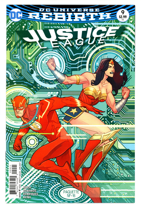 Justice League Vol 2 9 High Grade (2017) Paquette Variant