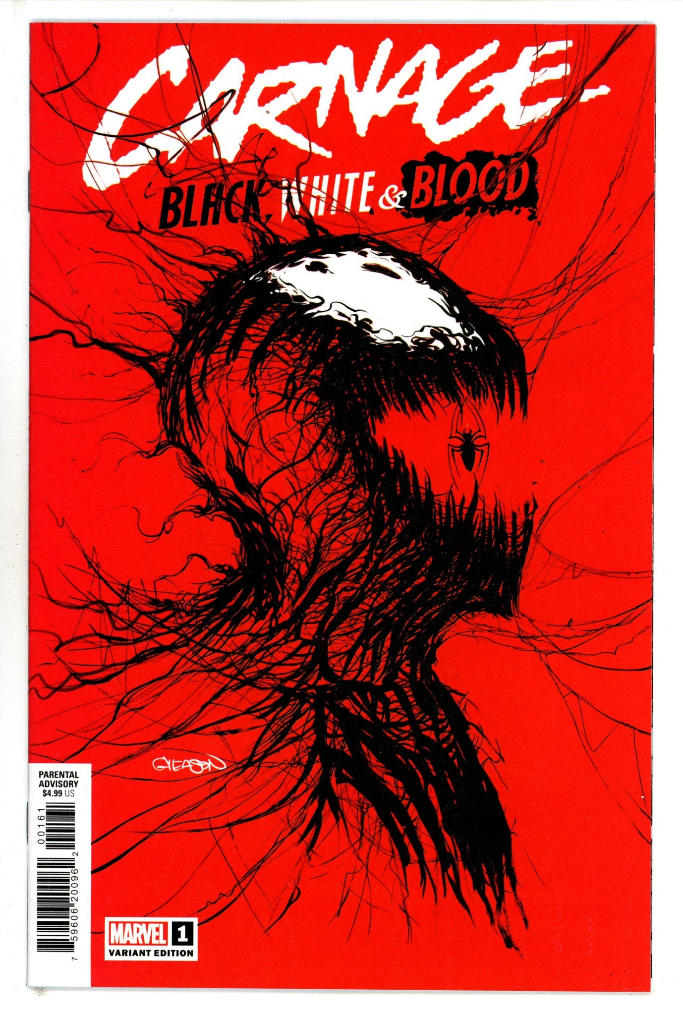 Carnage: Black, White & Blood 1 Gleason Variant (2021)