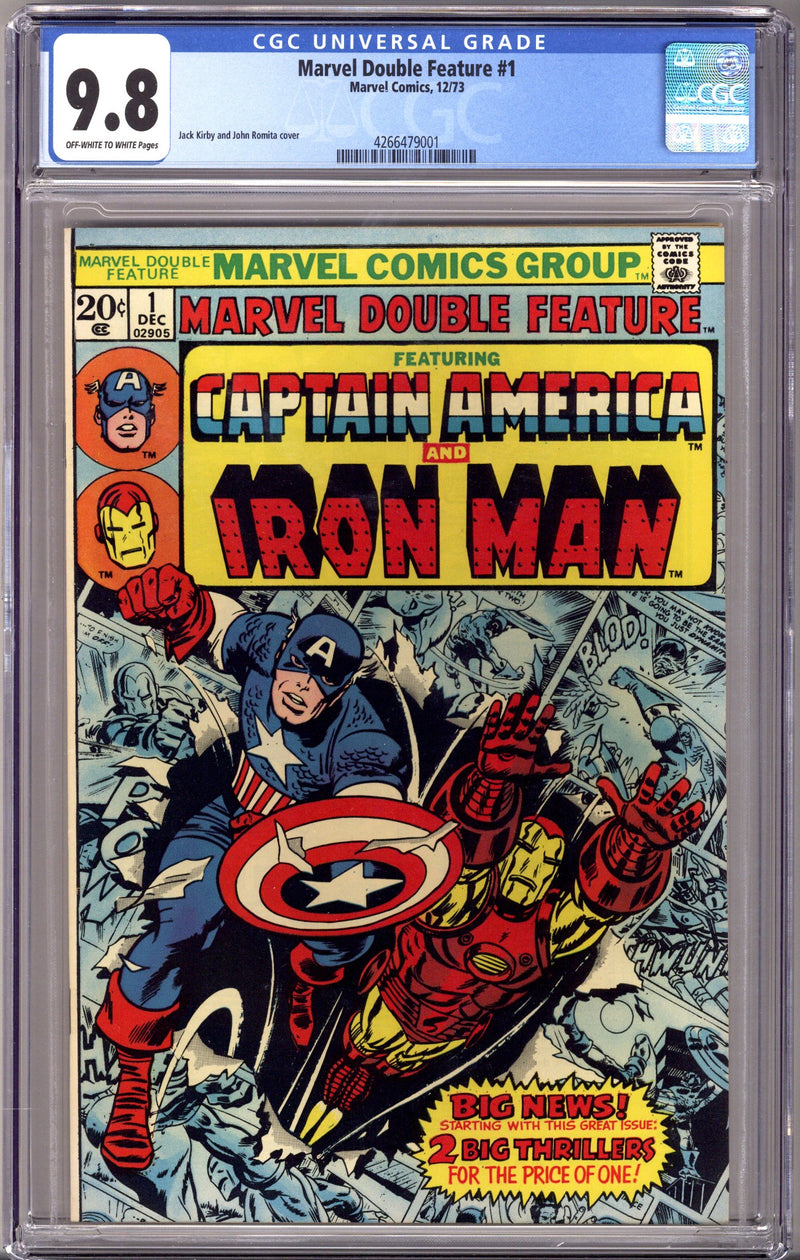 Marvel Double Feature 1 CGC 9.8 (NM/M) (1973) 