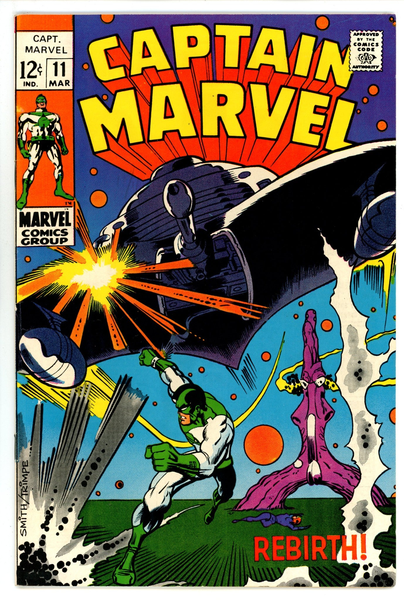 Captain Marvel Vol 1 11 VF (8.0) (1969) 