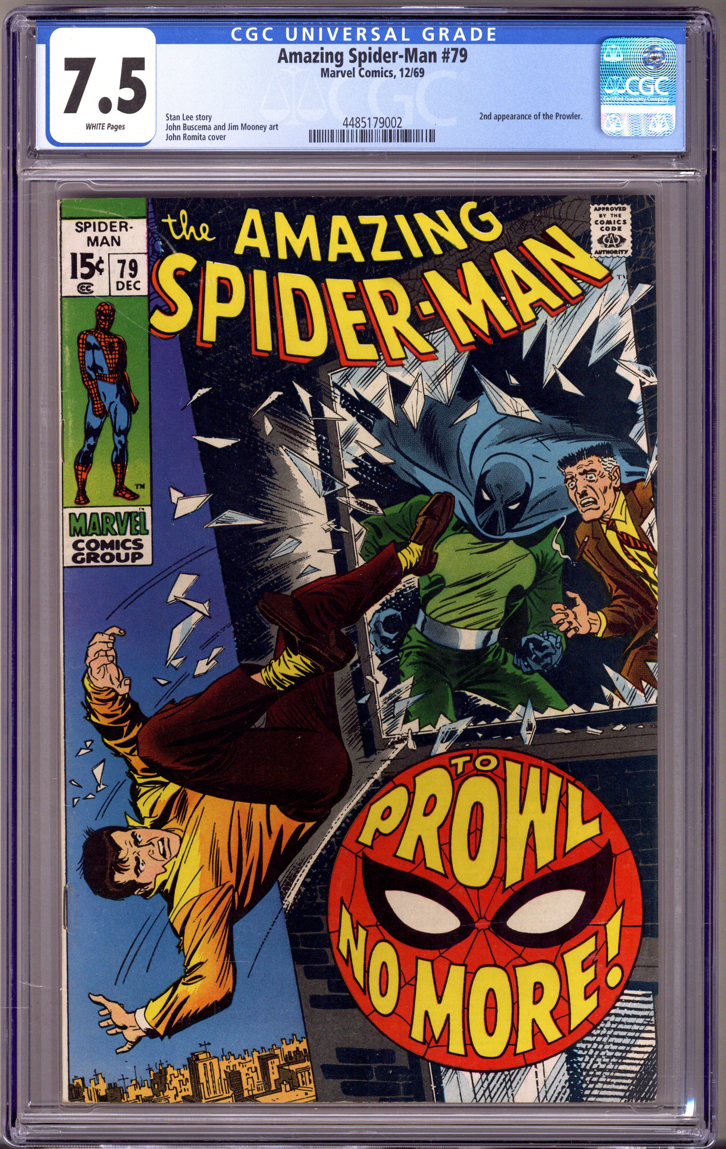 The Amazing Spider-Man Vol 1 79 CGC 7.5 (VF-) (1969) 