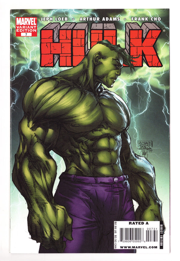 Hulk Vol 1 7 High Grade (2008) Turner Variant