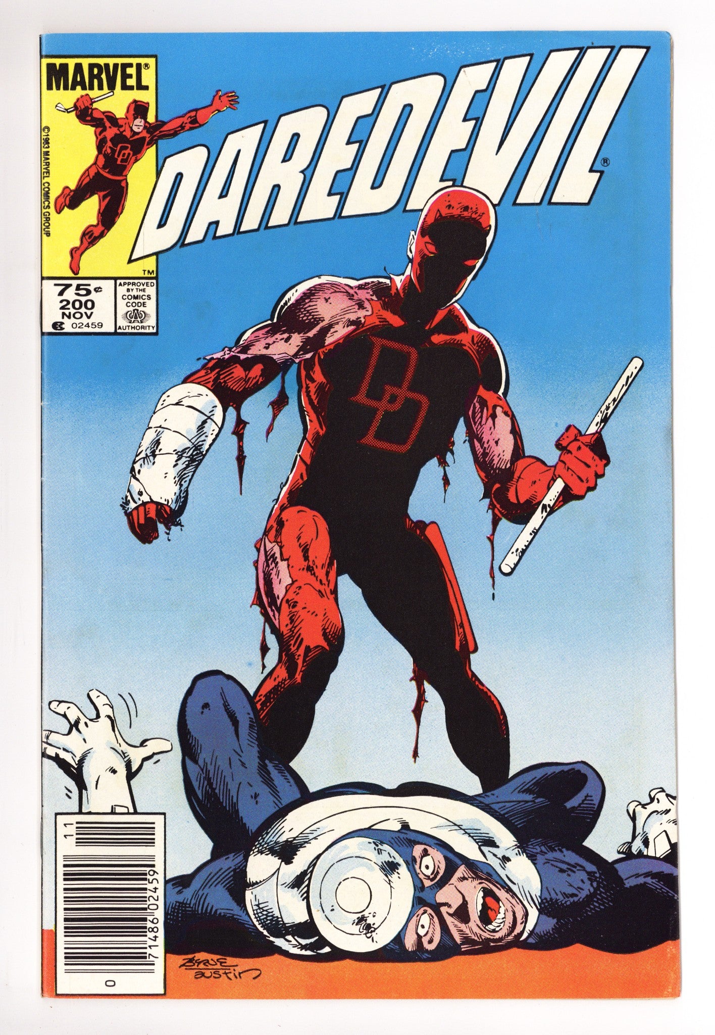 Daredevil Vol 1 200 Low Grade (1983) Canadian Price Variant 