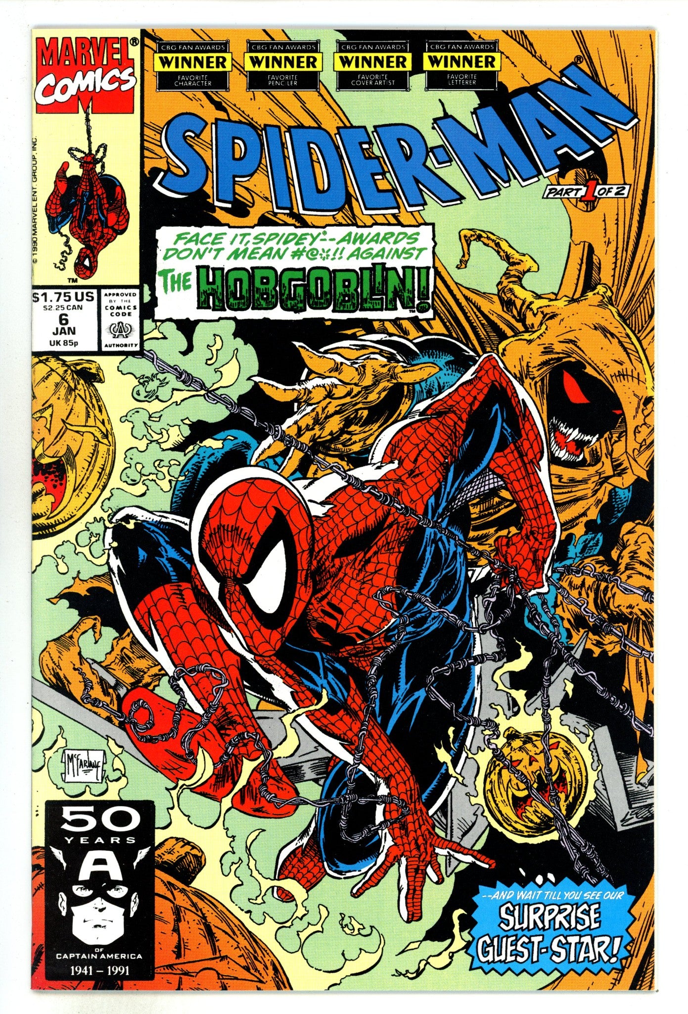 Spider-Man Vol 1 6 NM (9.4) (1991) 