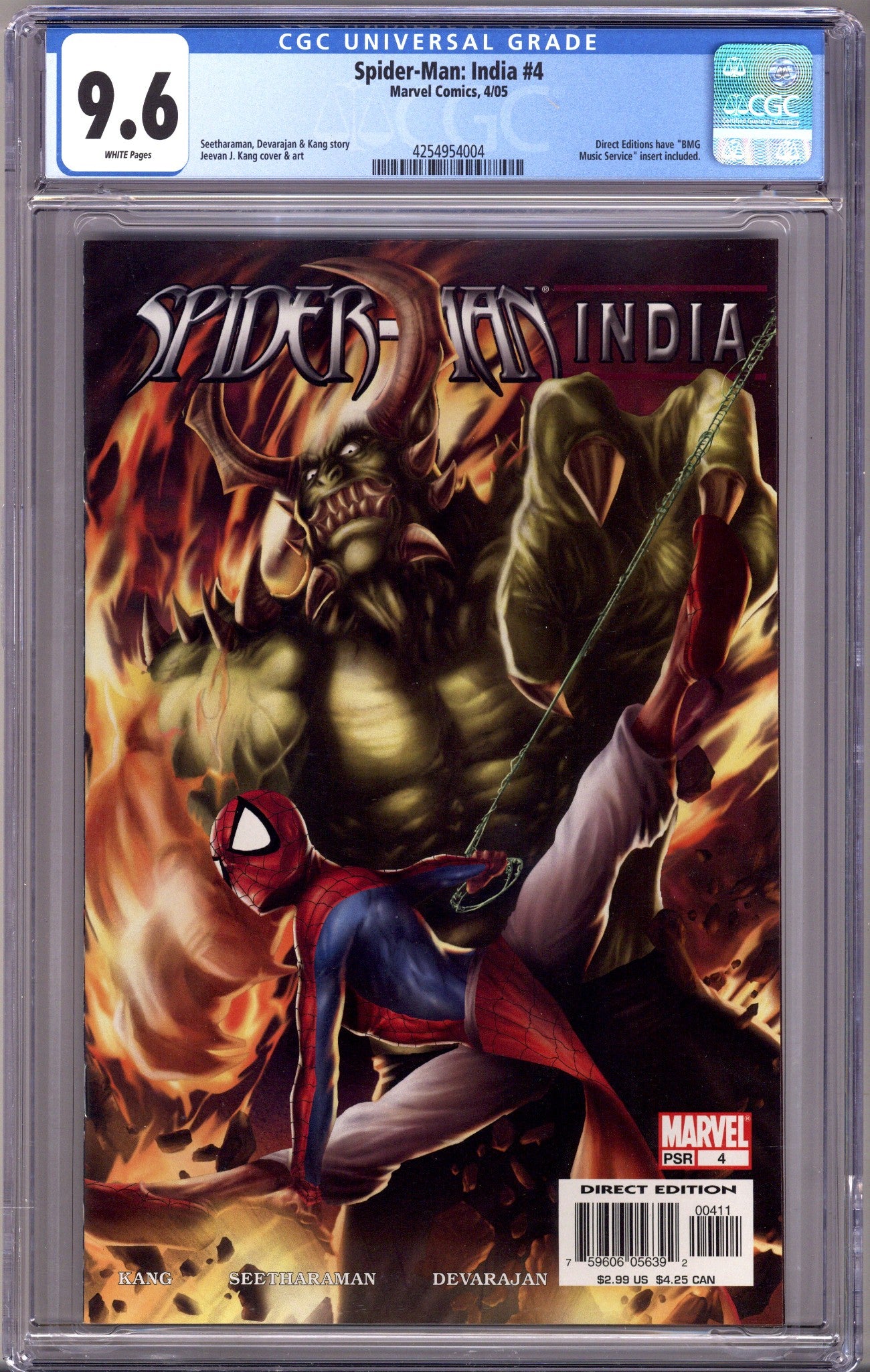 Spider-Man: India Vol 1 4 CGC 9.6 (NM+) (2005) 