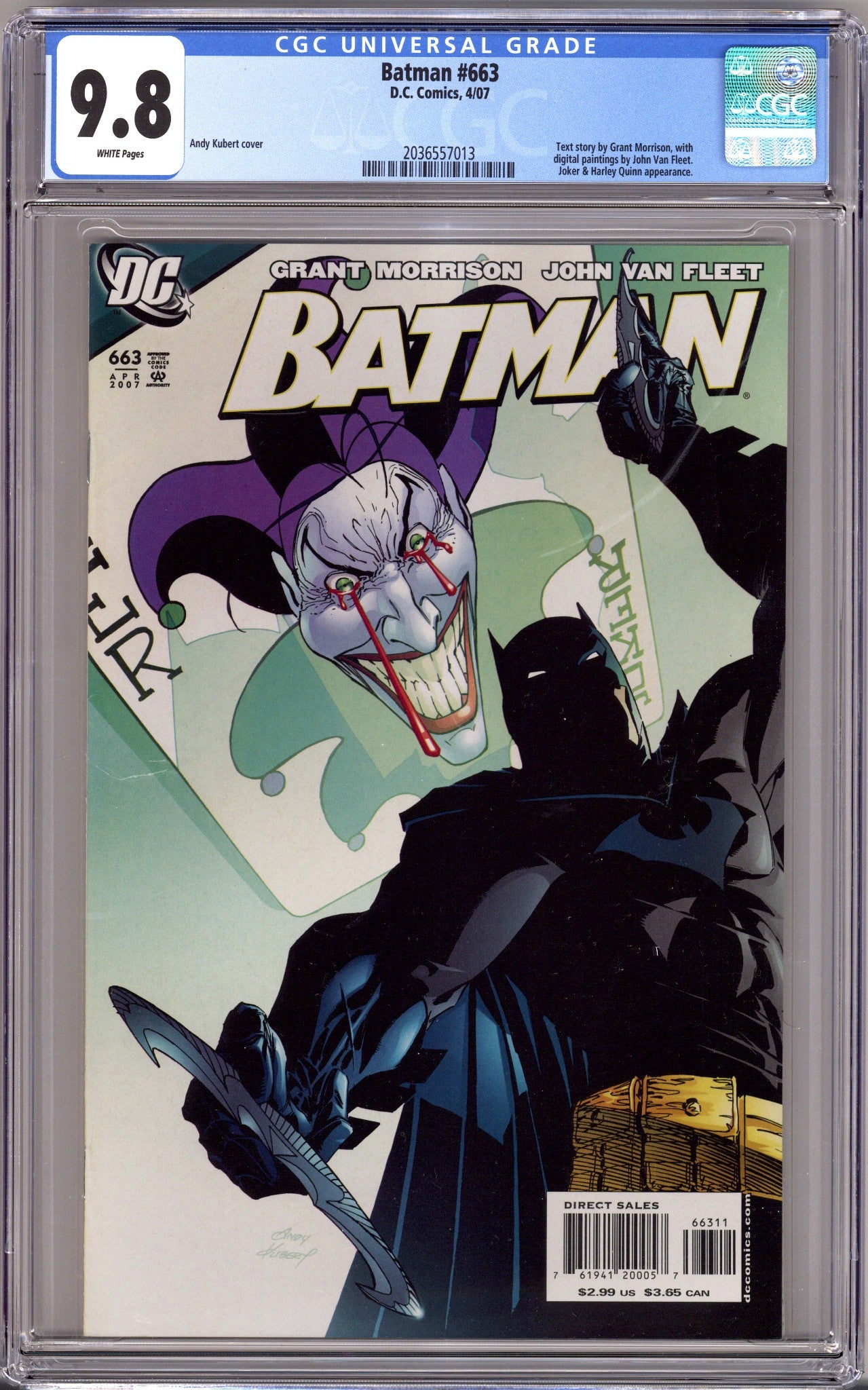 Batman Vol 1 663 CGC 9.8 (NM/M) (2007) 