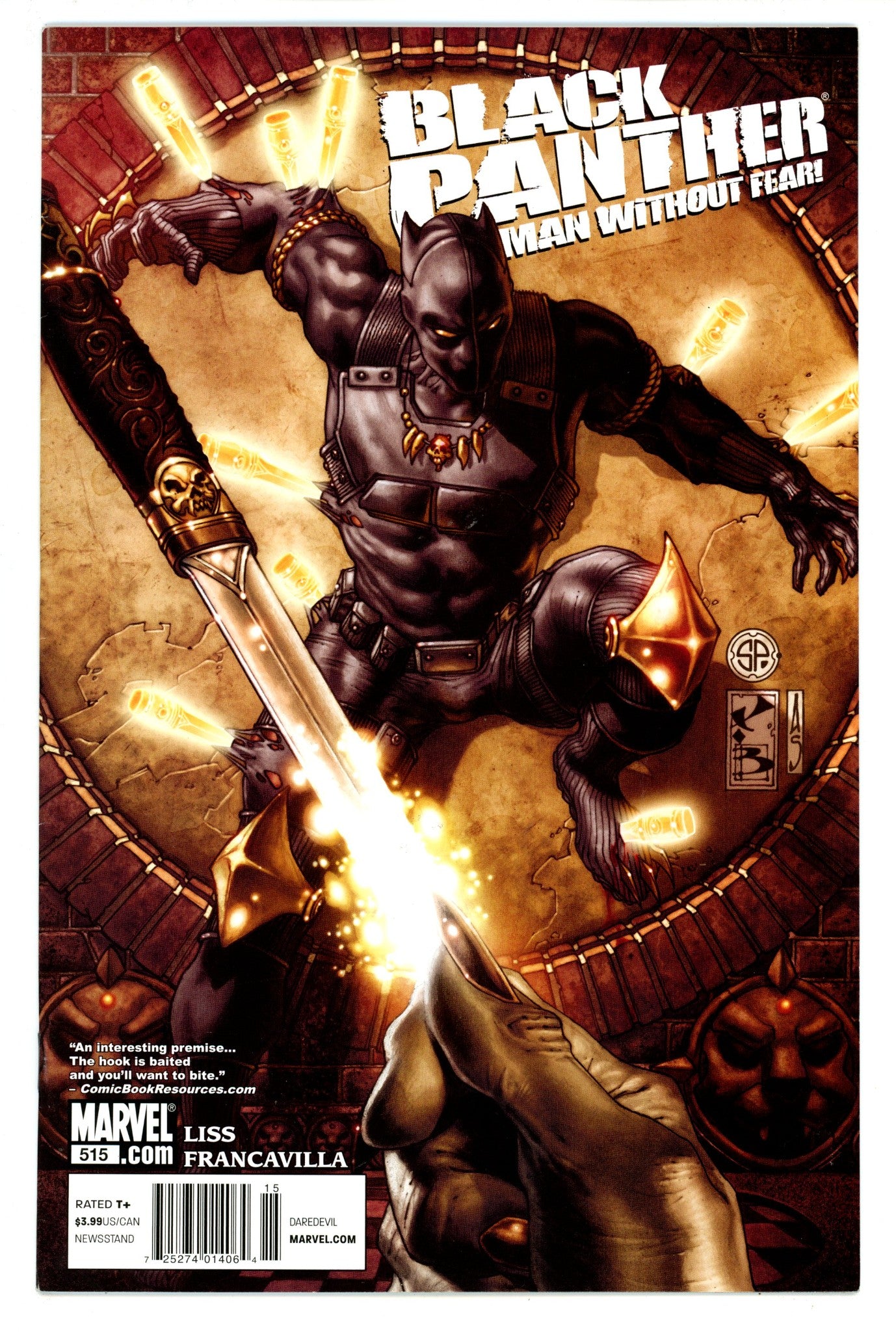 Black Panther: The Man without Fear 515 FN/VF (7.0) (2011) Newsstand 