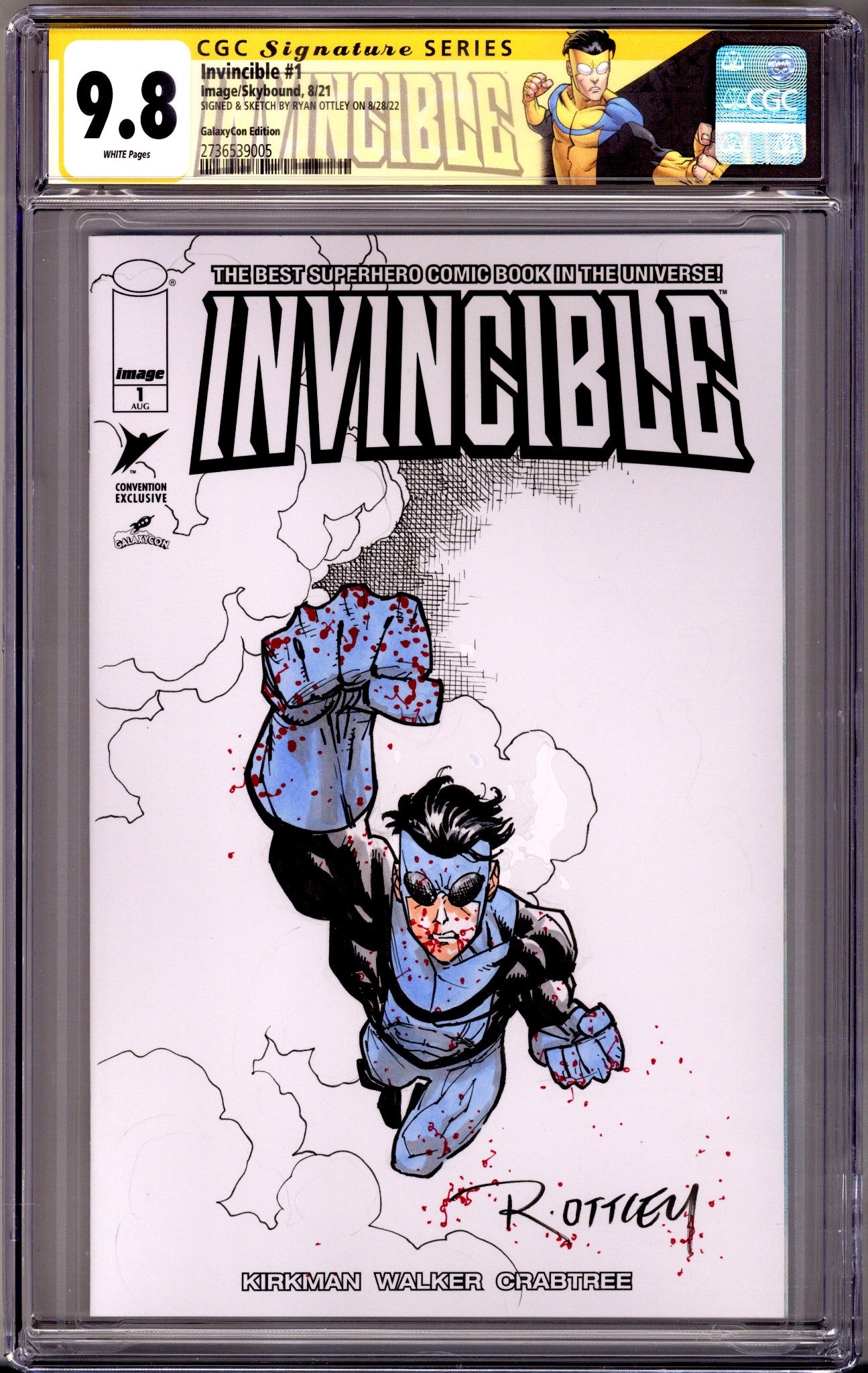 Invincible #1 Ryan Ottley Original Sketch Set (Atom Eve) [nn] CGC 9.8 (NM/M) (2021)