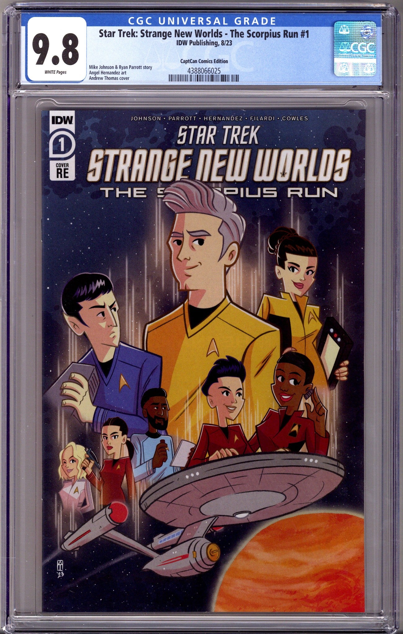 Star Trek: Strange New Worlds - The Scorpius Run 1 CGC 9.8 (NM/M) (2023) Thomas Exclusive Variant