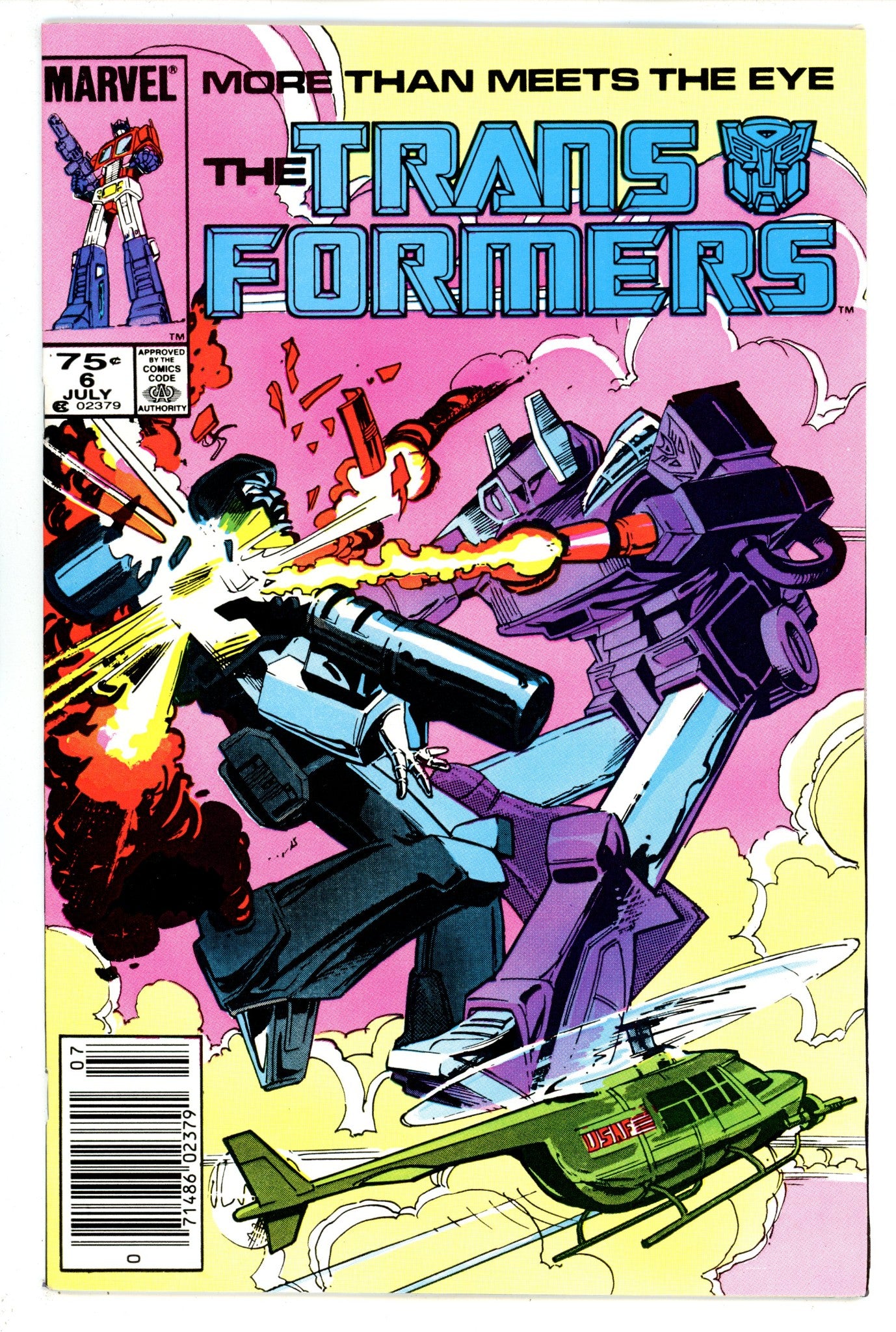 The Transformers 6 VF+ (8.5) (1985) Newsstand 