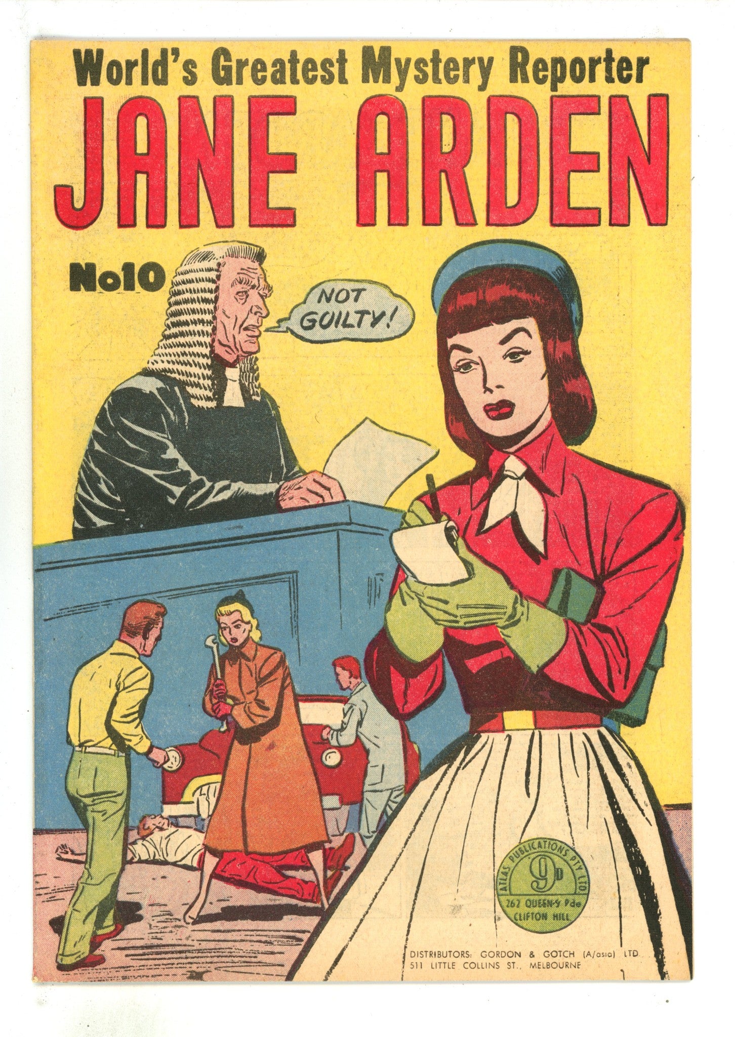 Jane Arden 10 VF- (7.5) (1955) 