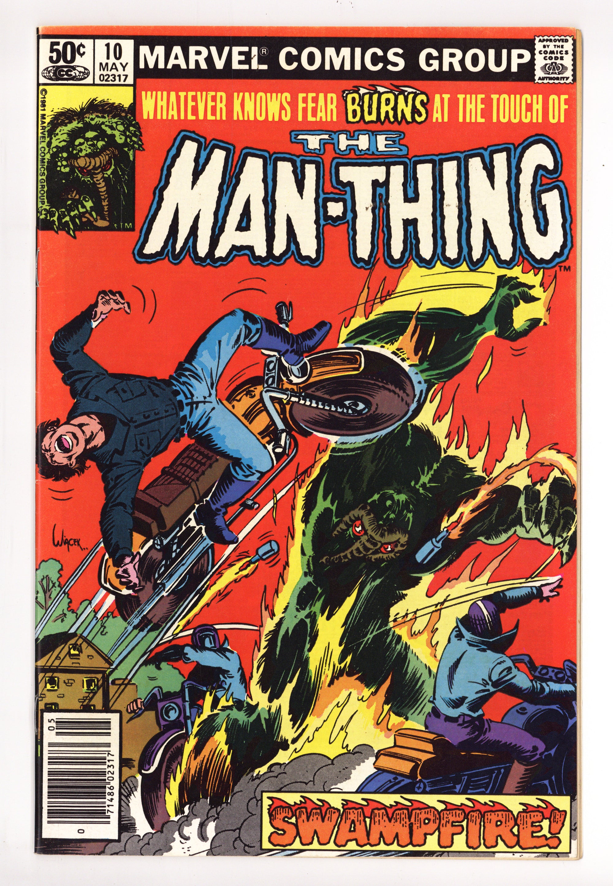 Man-Thing Vol 2 10 High Grade (1981) Newsstand 